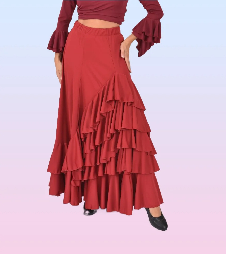 Falda Flamenca Negra