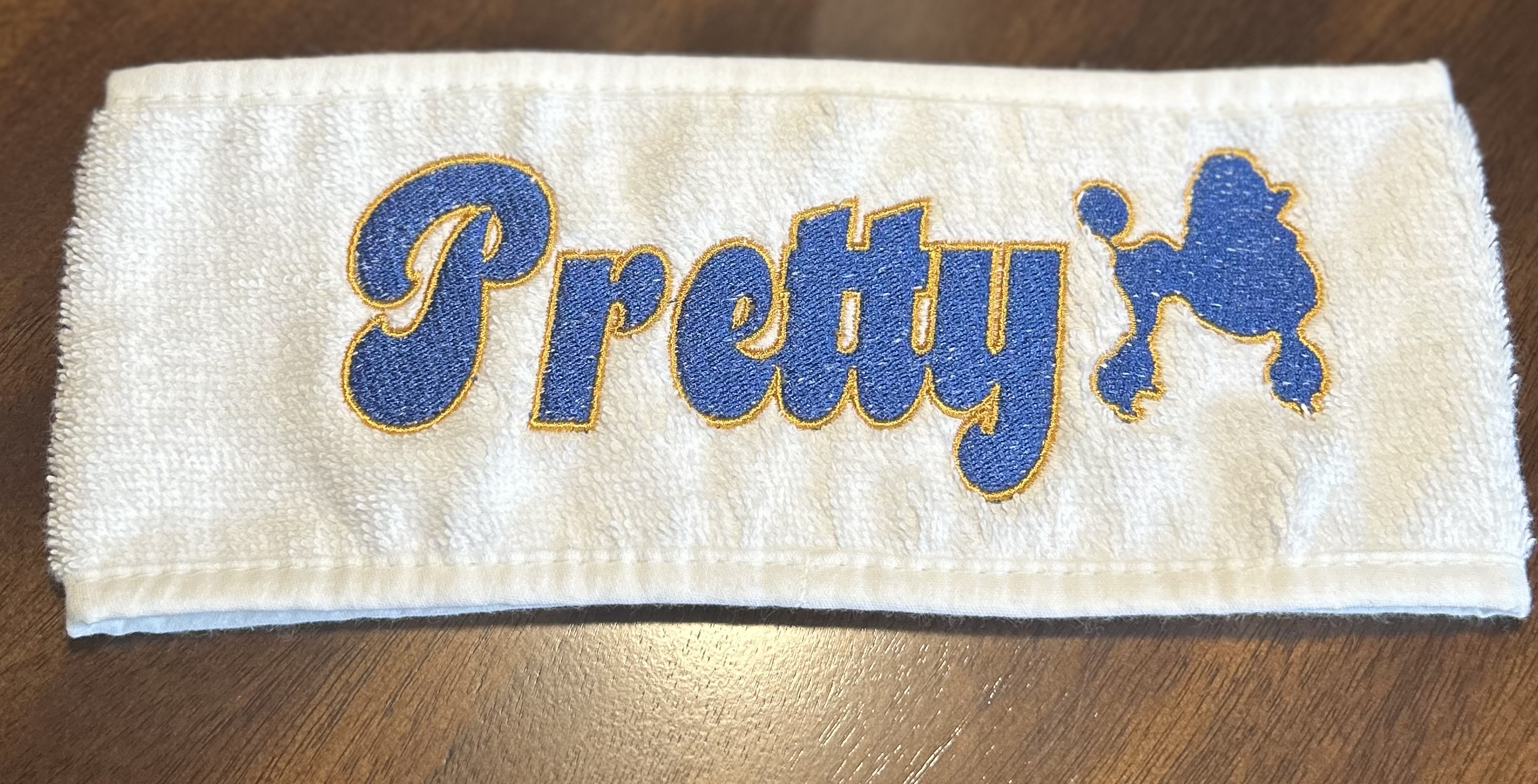 Pretty Poodle Terry Cloth Headband