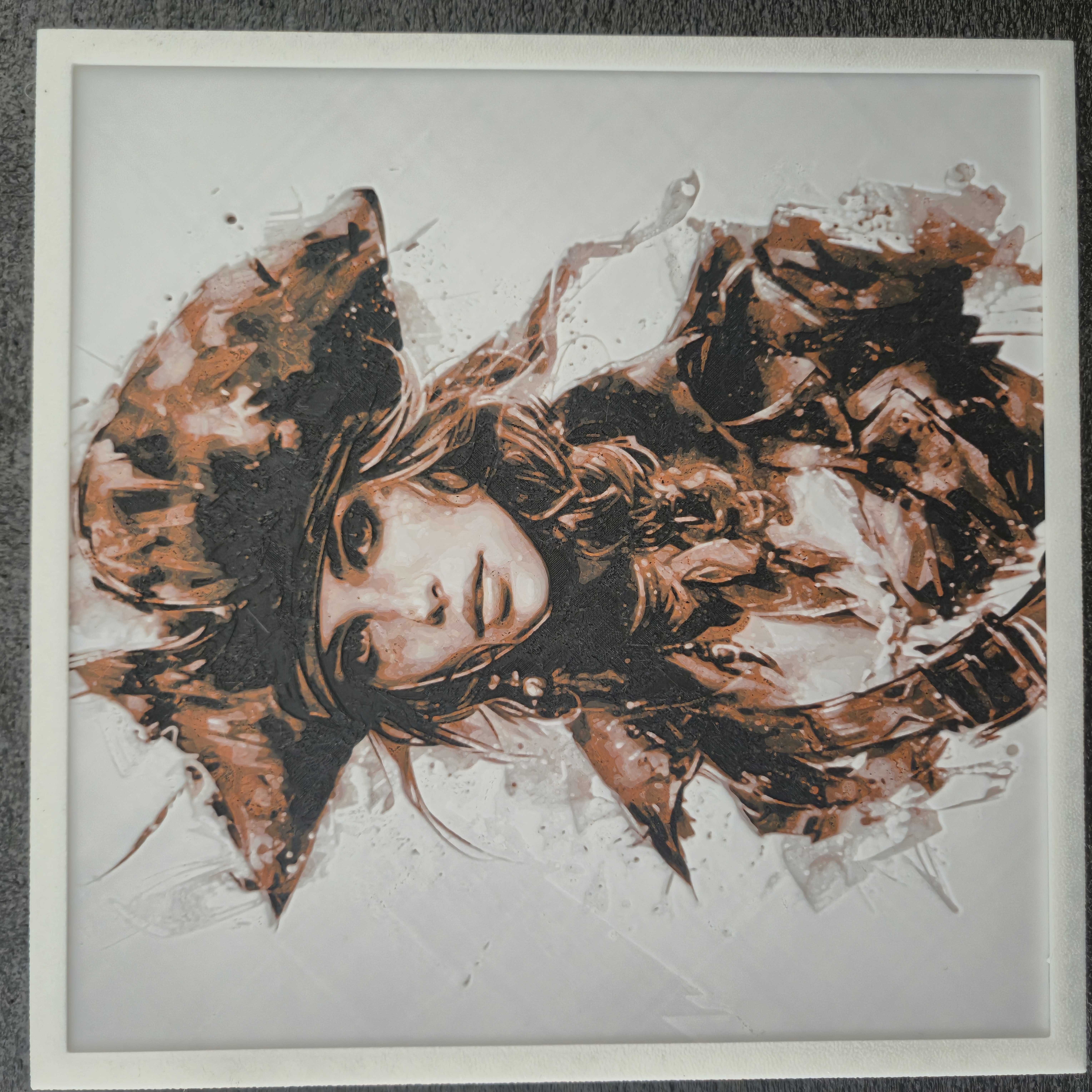 🖼️ Tableau en relief - La pirate flamboyante
