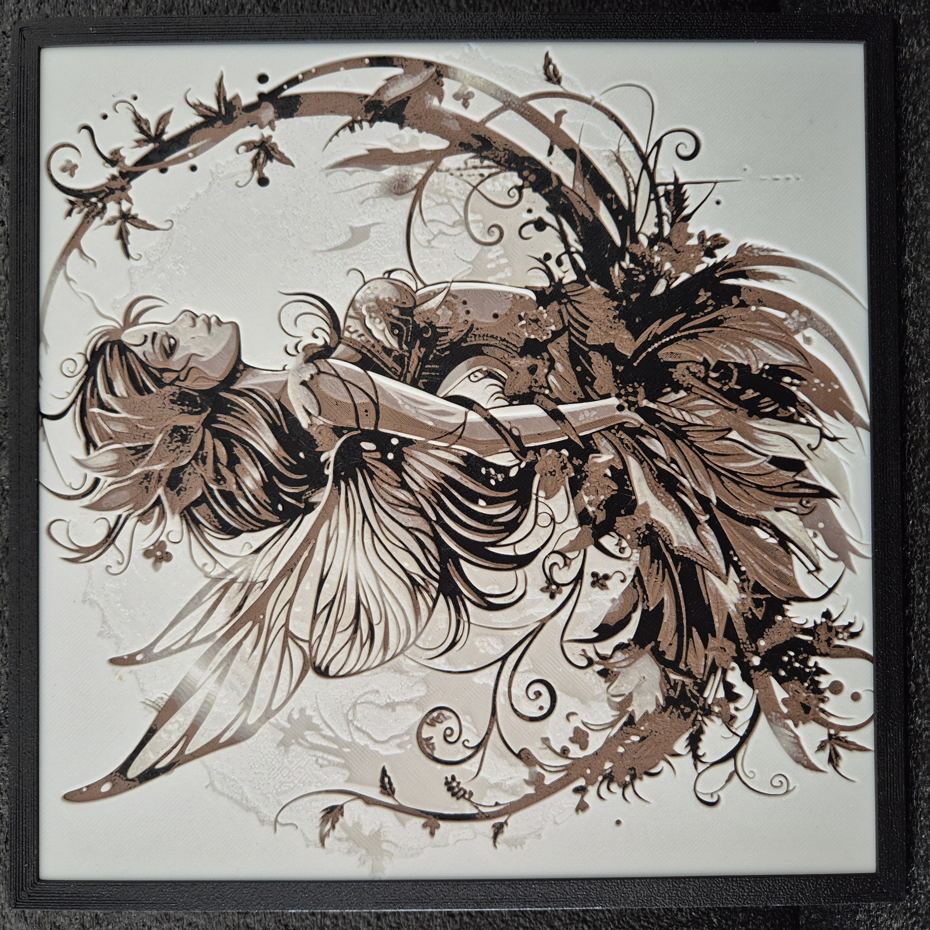 🖼️ Tableau en relief de fée archère