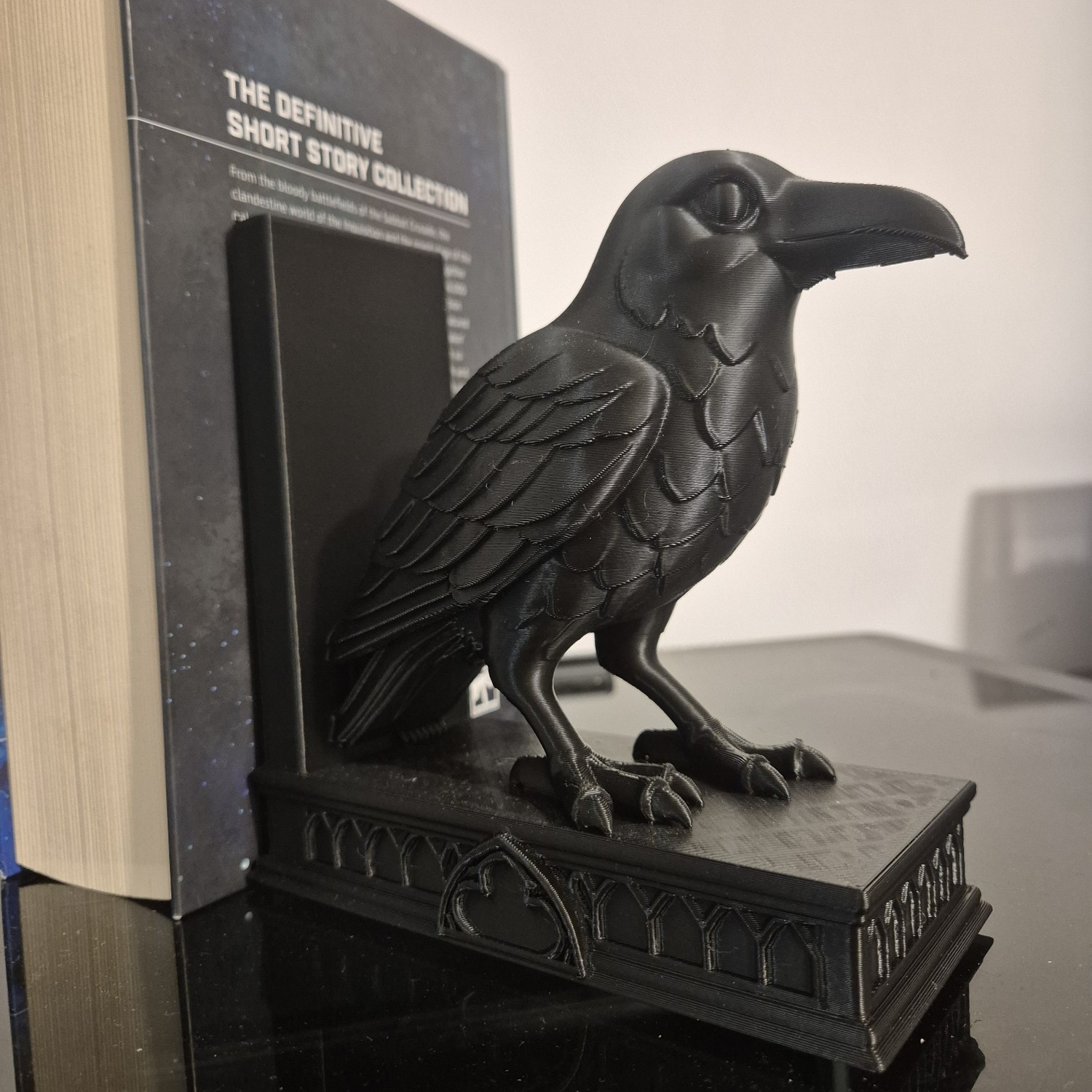 Serre-Livres Corbeau Gothic Dark Academia 3D