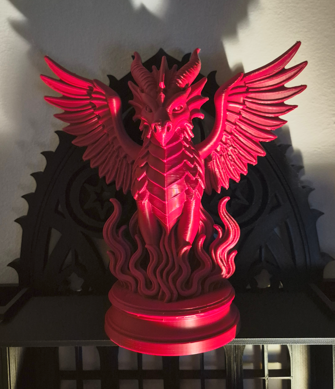 Statuette de dragon (Dark Academia) - Impression 3D