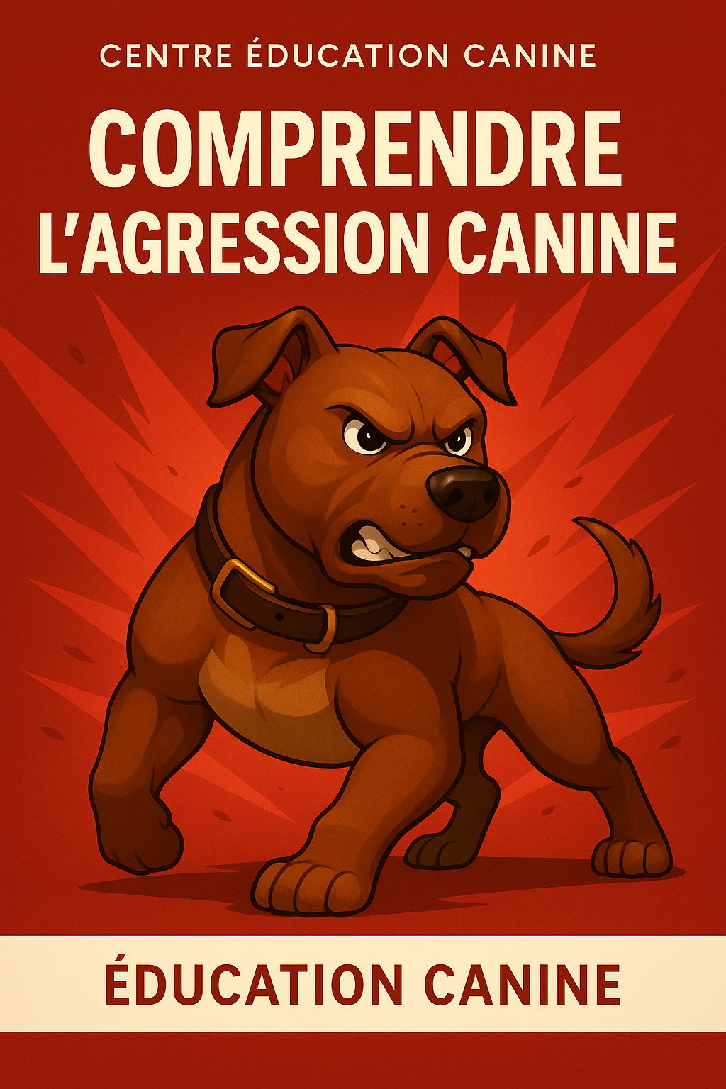 Chien réactif enfin serin