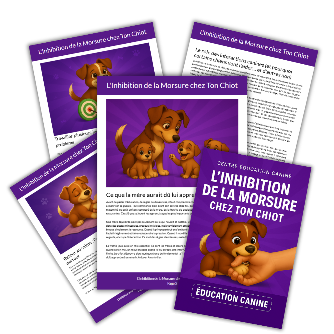 L’inhibition de la morsure chez ton jeune chiot