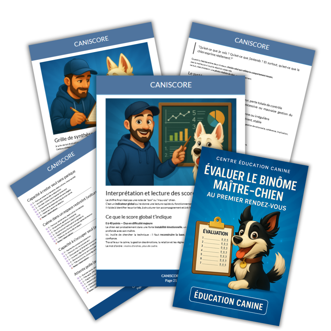 CANISCORE : Évaluer le duo chien/maître dès le premier rendez-vous