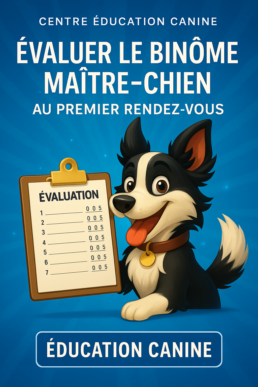 CANISCORE : Évaluer le duo chien/maître dès le premier rendez-vous