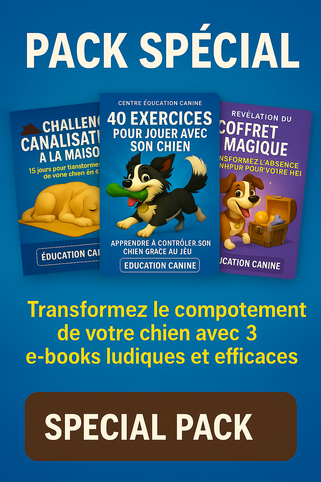 Pack Spécial pour transformer la vie avec votre chien