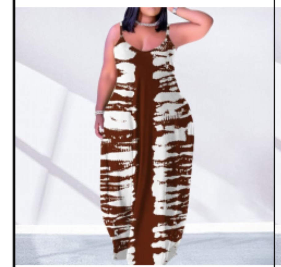 Robe Longue Tie-Dye Bohème - Bretelles Fines