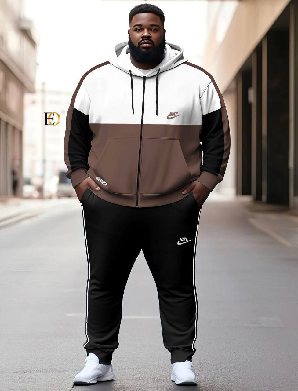 Ensemble de Survêtement Nike Tricolore (Grandes Tailles Disponibles)