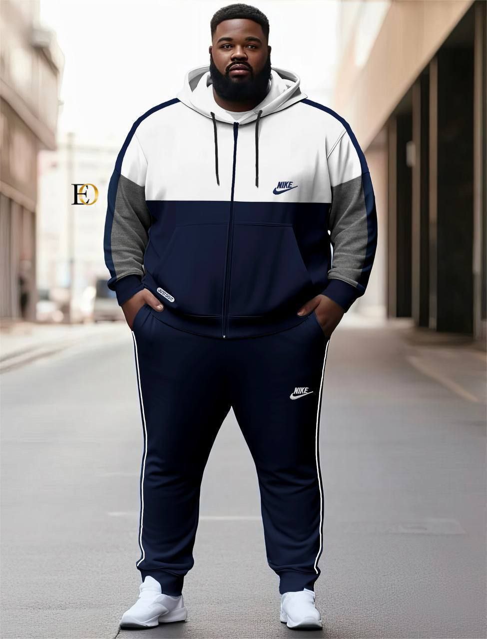 Ensemble de Survêtement Nike Tricolore (Grandes Tailles Disponibles)