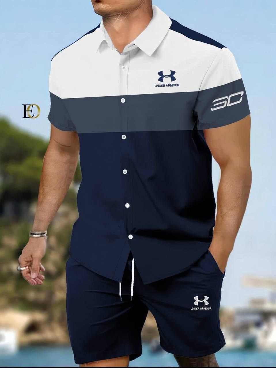 Ensemble Under Armour : Chemise à Manches Courtes et Short Assortis