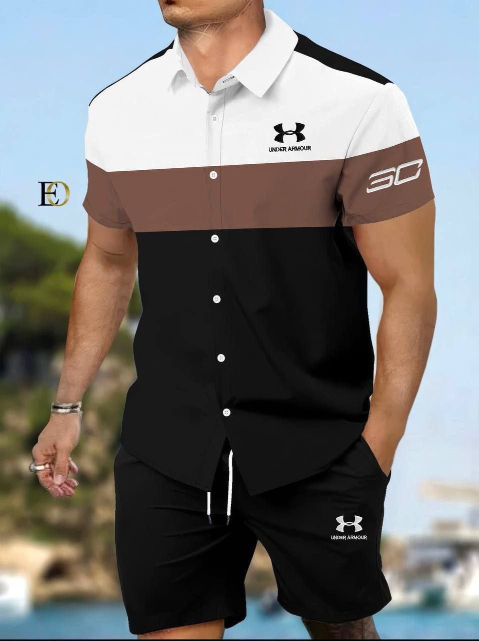 Ensemble Under Armour : Chemise à Manches Courtes et Short Assortis