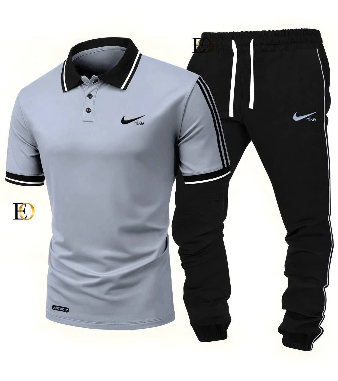 Ensemble Nike Noir : Polo et Pantalon de Jogging Assortis