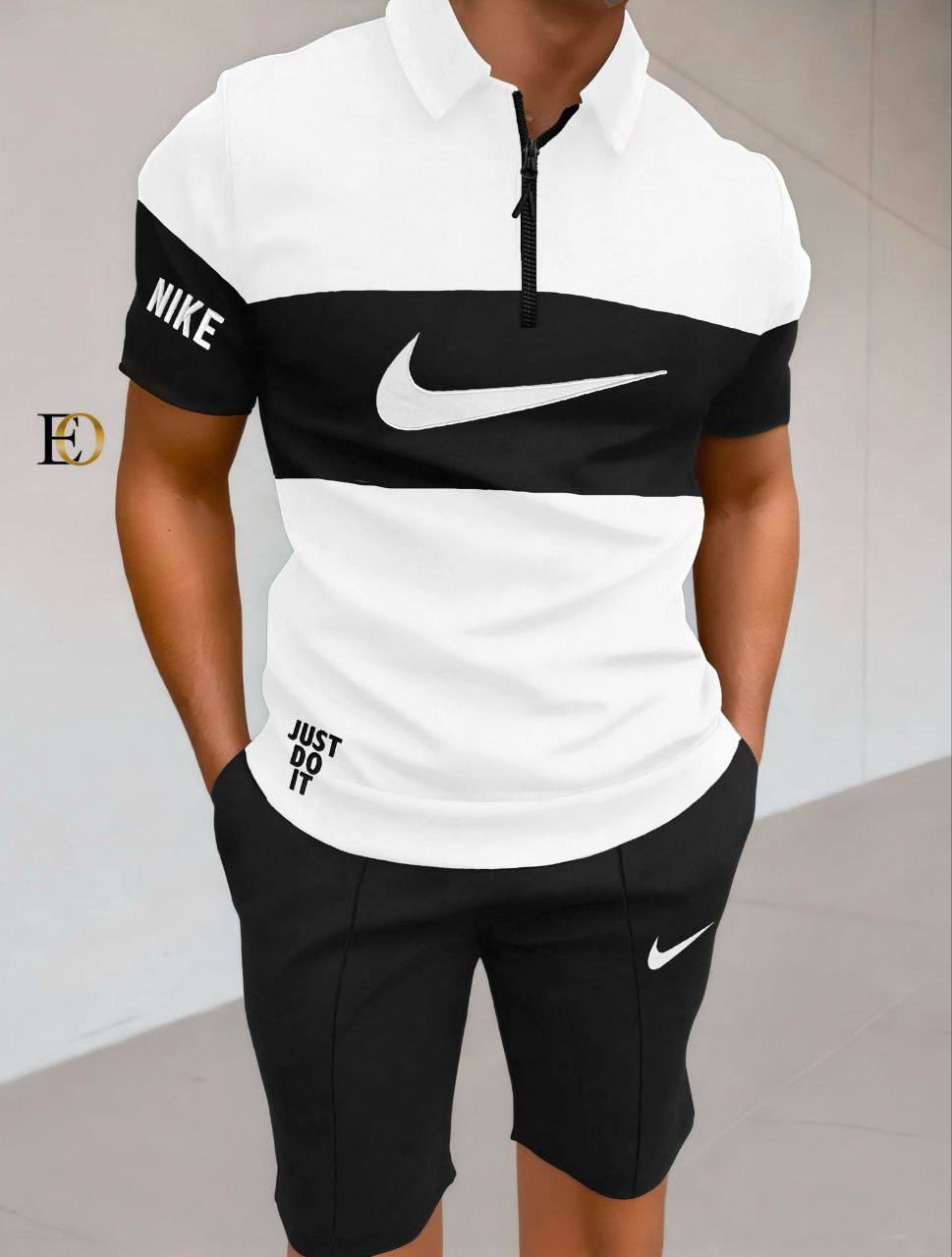 Ensemble Nike Noir et Blanc : Polo et Short Assortis