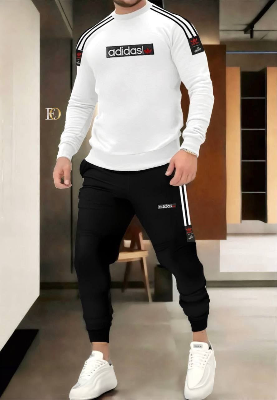  Ensemble Adidas Bleu Marine : Sweat-shirt et Pantalon de Jogging Assortis