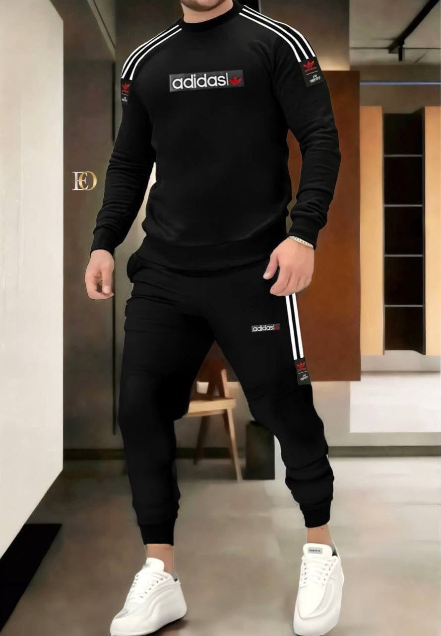  Ensemble Adidas Bleu Marine : Sweat-shirt et Pantalon de Jogging Assortis