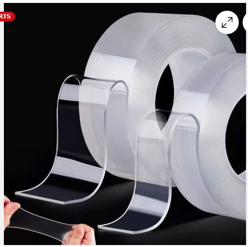 Ruban adhésif double-face transparent