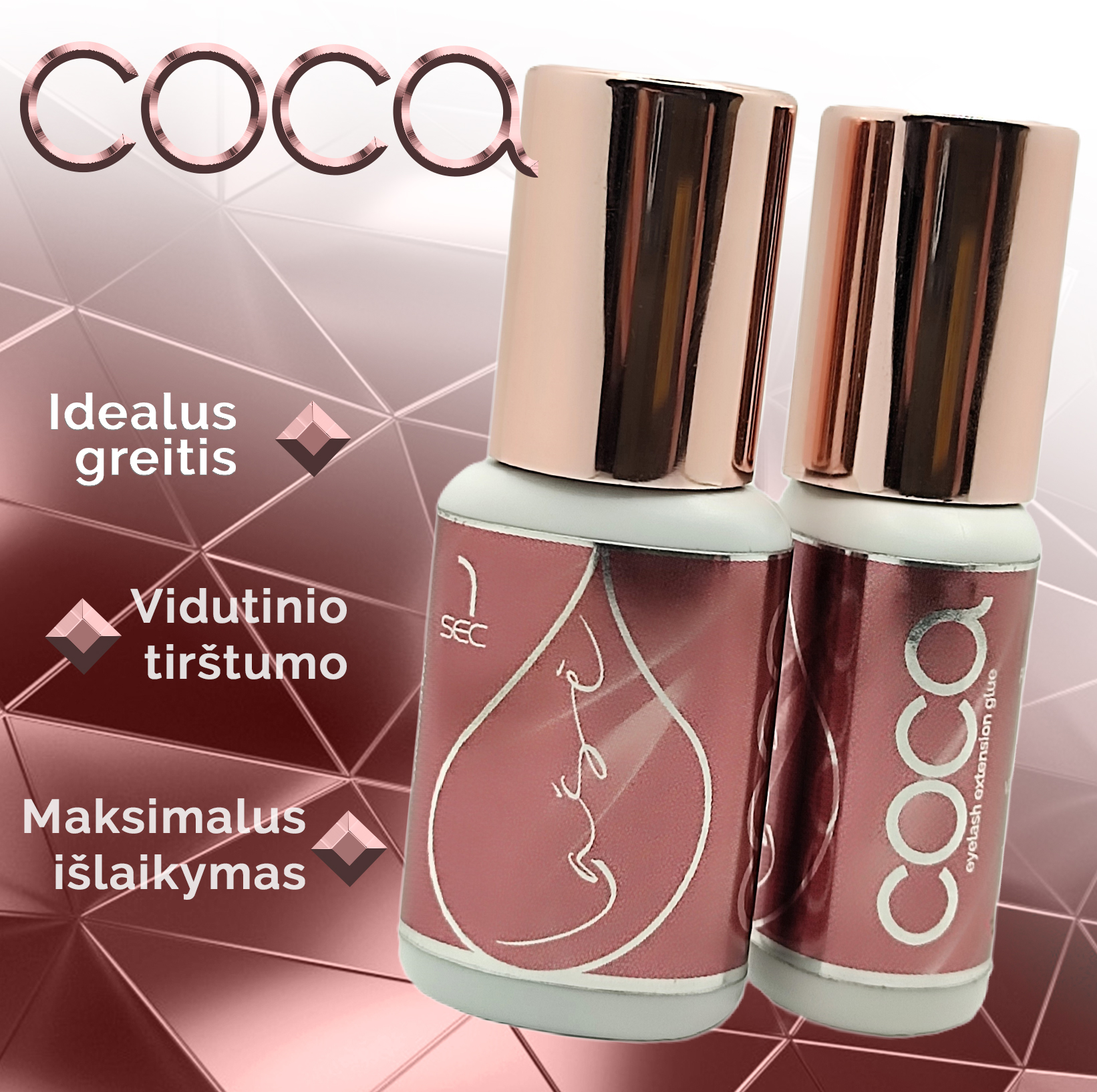 "Lašė" COCA klijai (vidutinio tirštumo) 5ml. 1sek