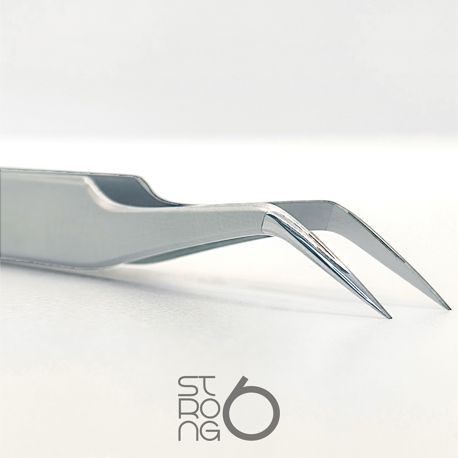 "Lašė" Strong 6 pincetas blakstienų priauginimui