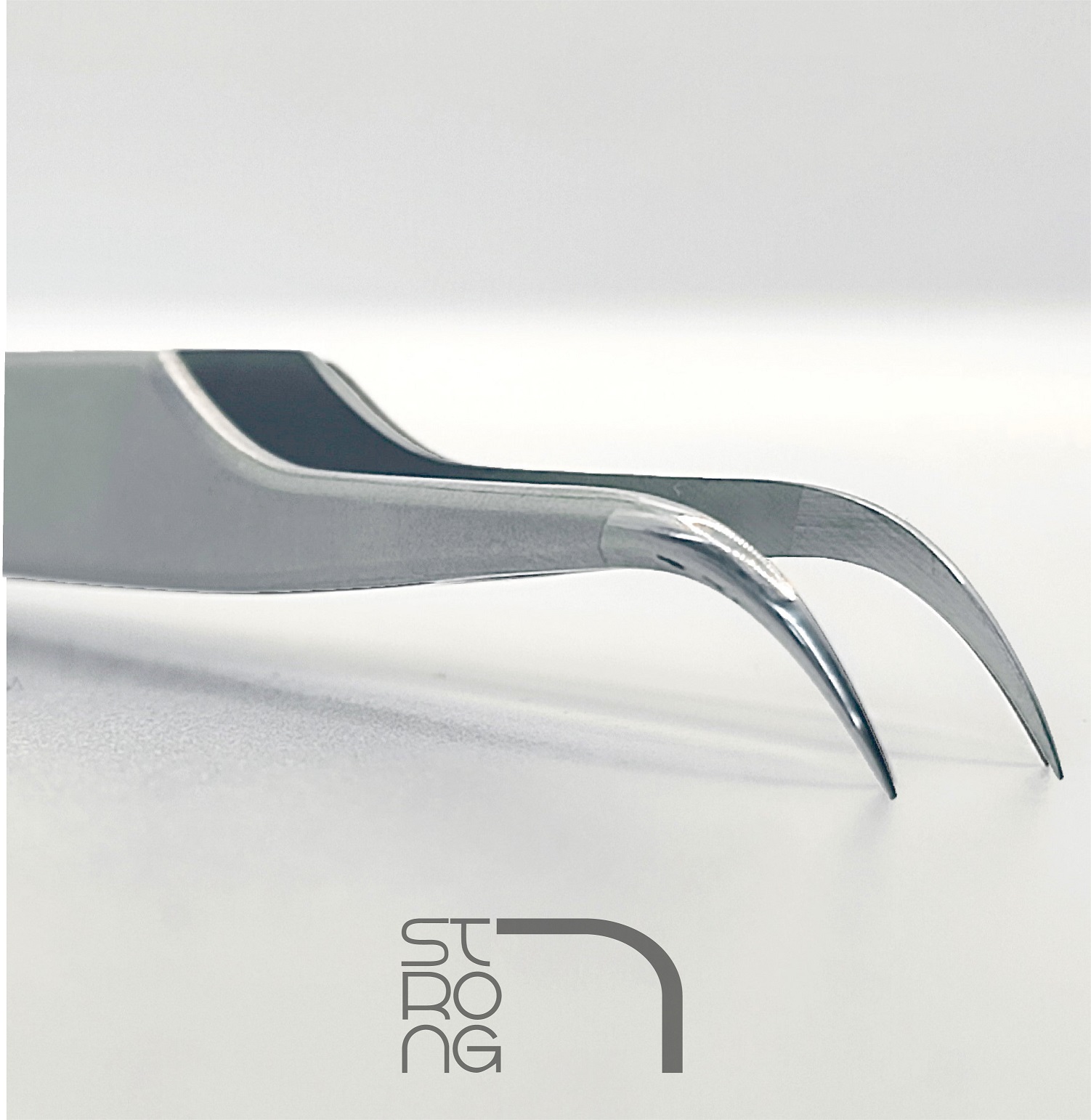 "Lašė" Strong 7 pincetas blakstienų priauginimui