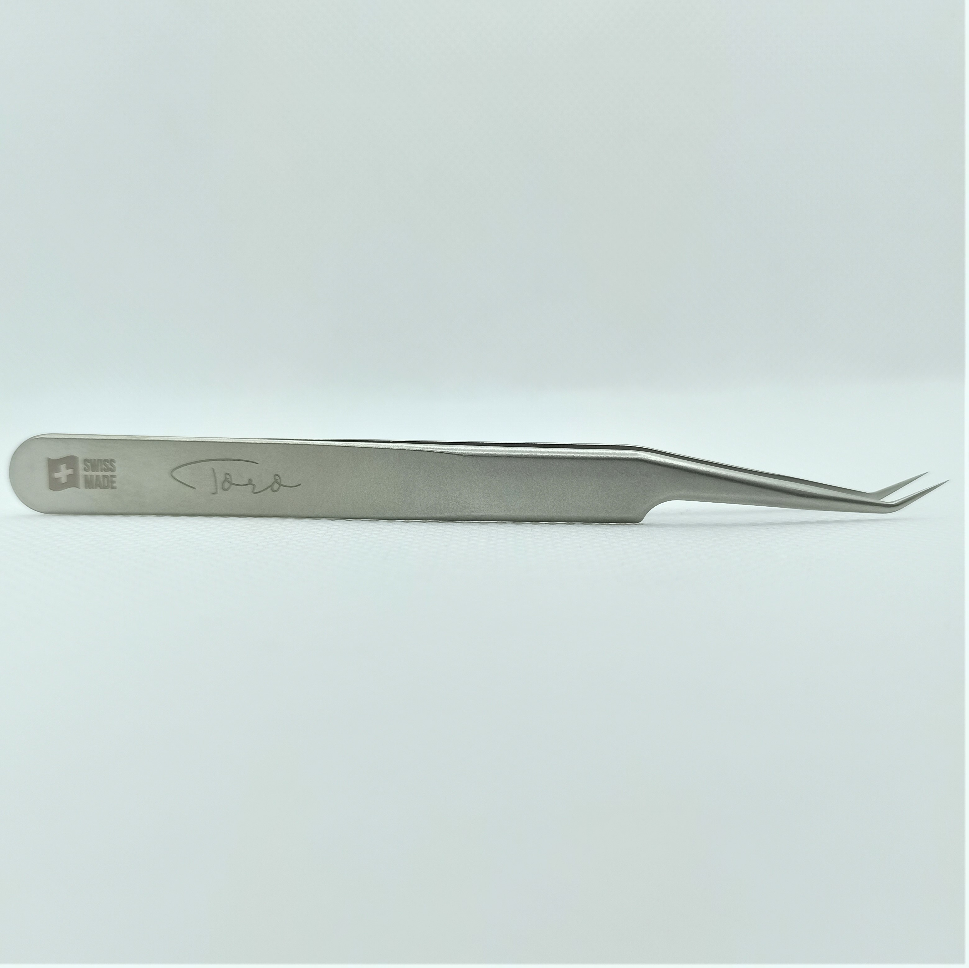 "TORO" Luxury klasės šveicariškas pincetas, blakstienų priauginimui