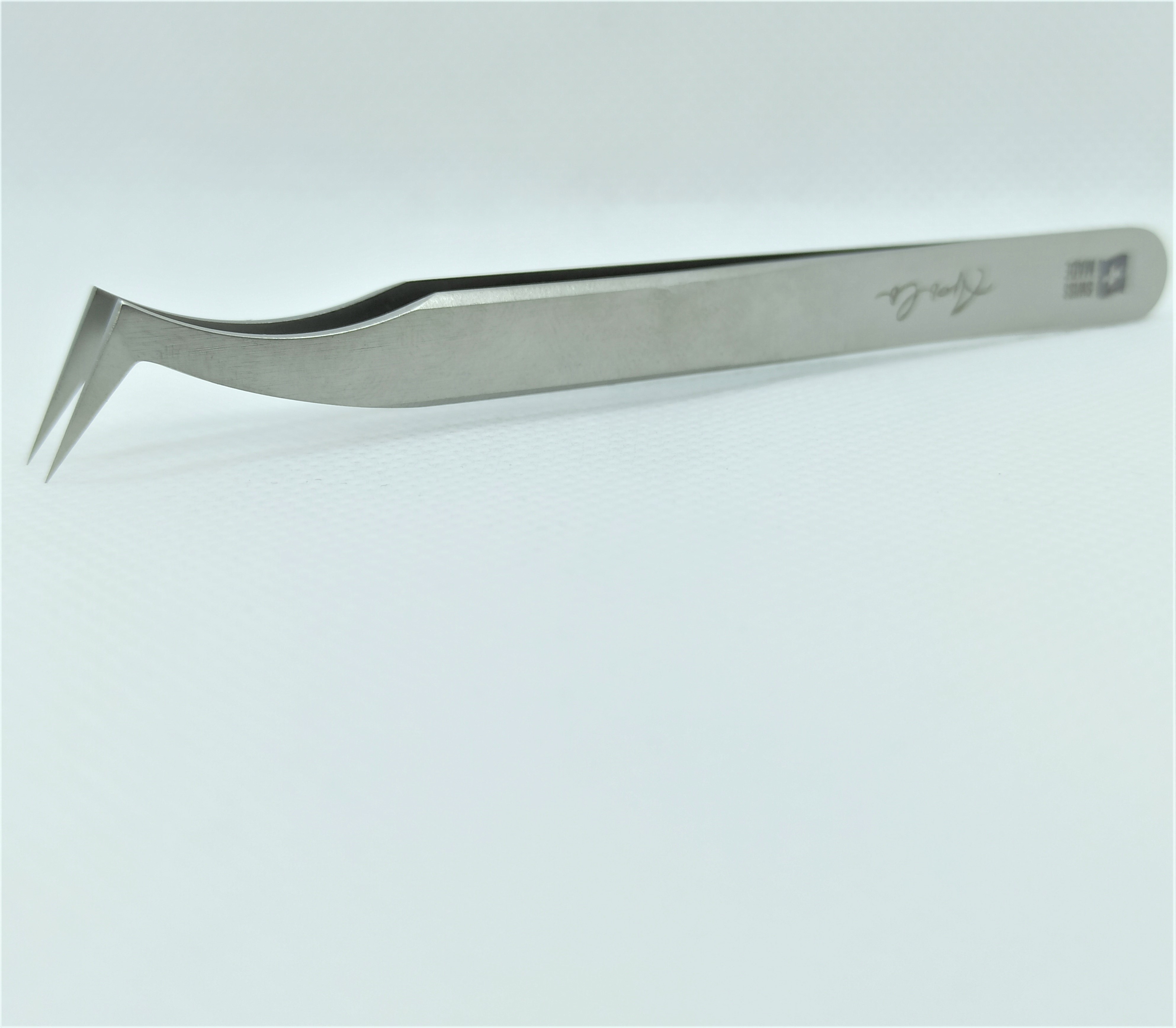 "APOLO" Luxury klasės šveicariškas pincetas blakstienų priauginimui