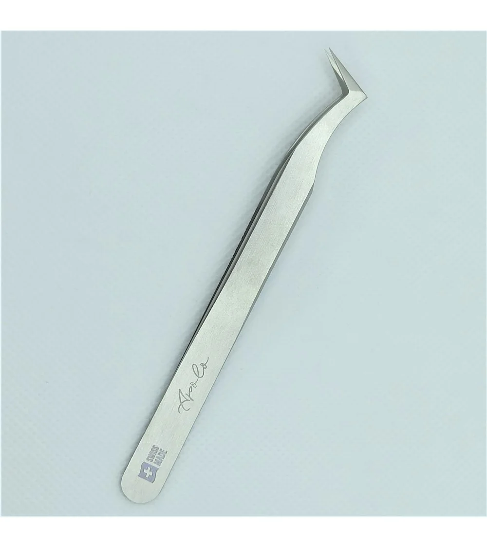 "APOLO" Luxury klasės šveicariškas pincetas blakstienų priauginimui