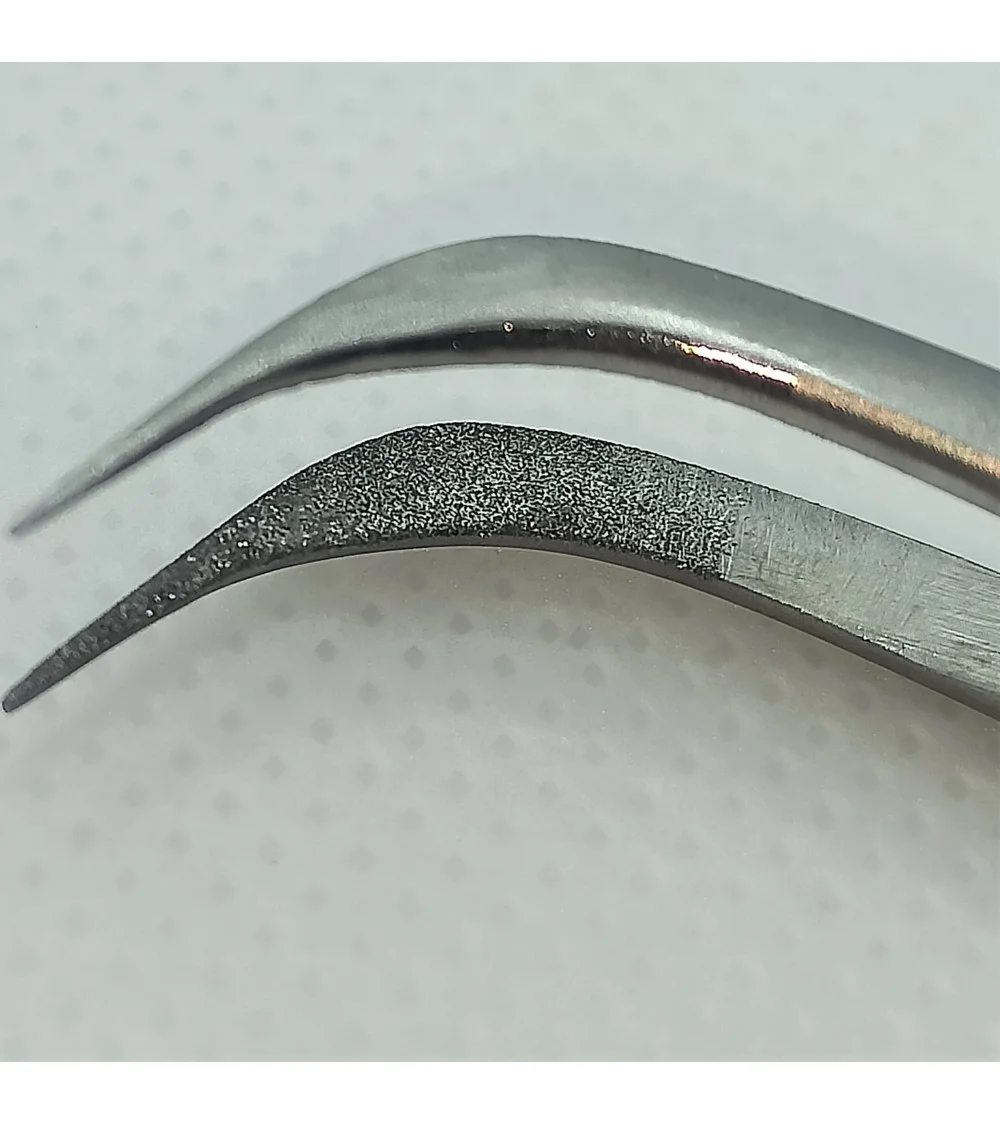 "Lašė" F9D Fantom pincetas Deimantiniais galiukais