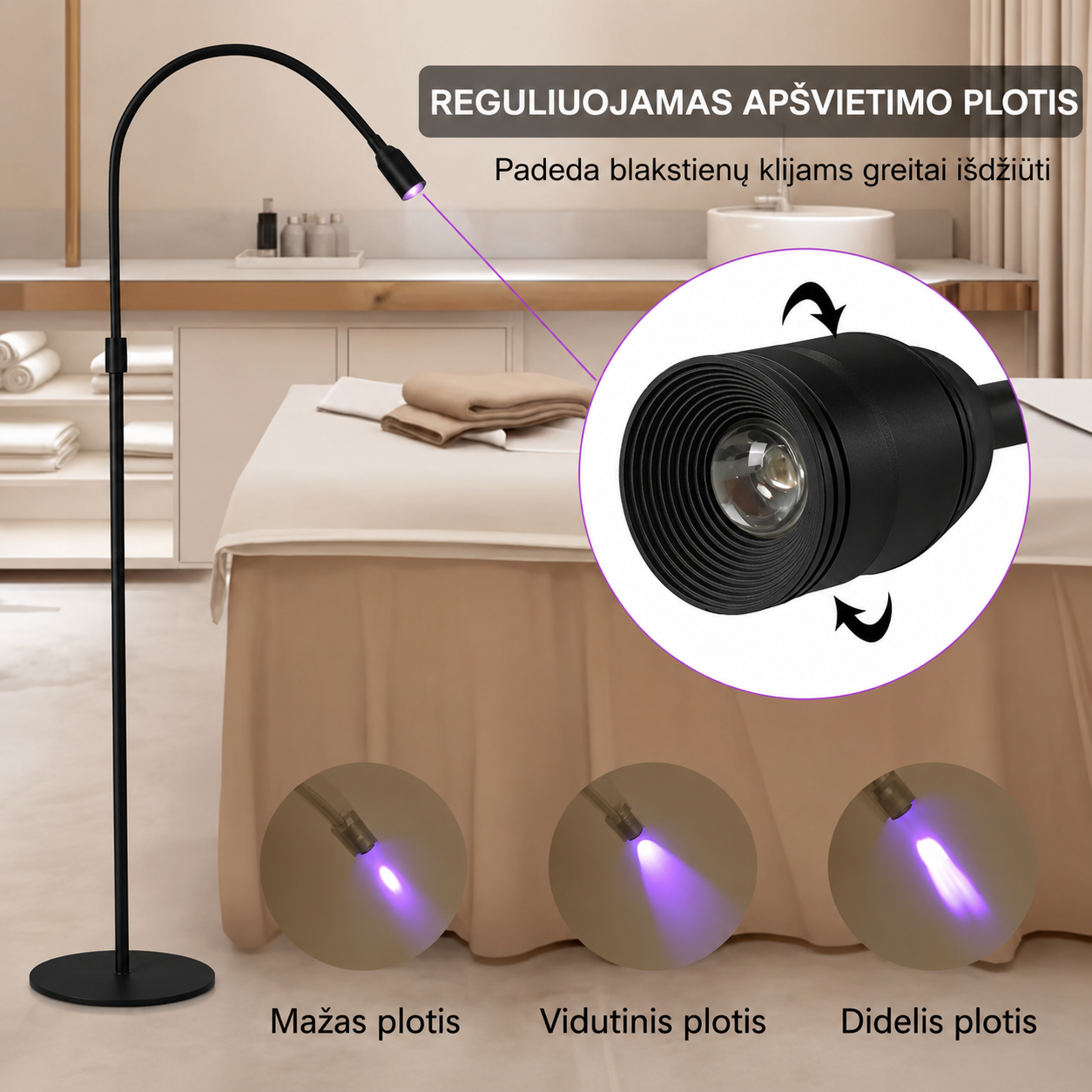 UV LED lempa blakstienų priauginimui 10W