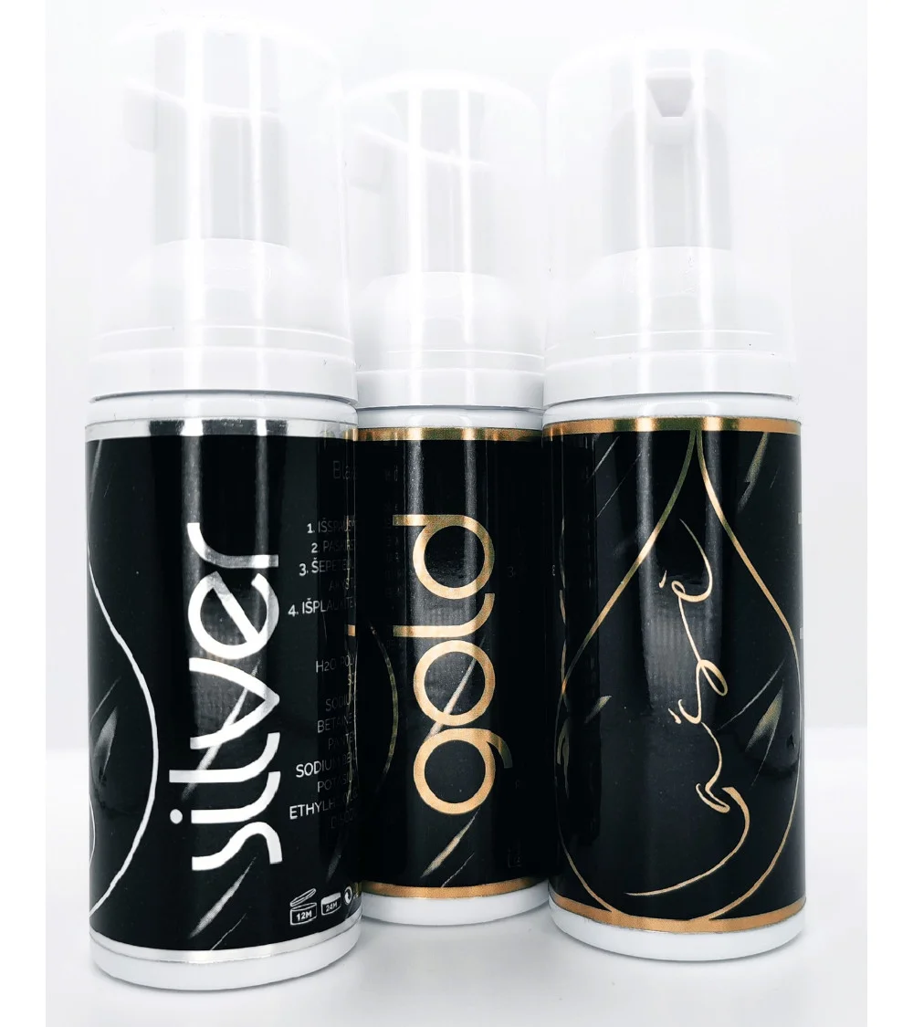 Lašė SILVER blakstienų putos (plaunamos) 50ml