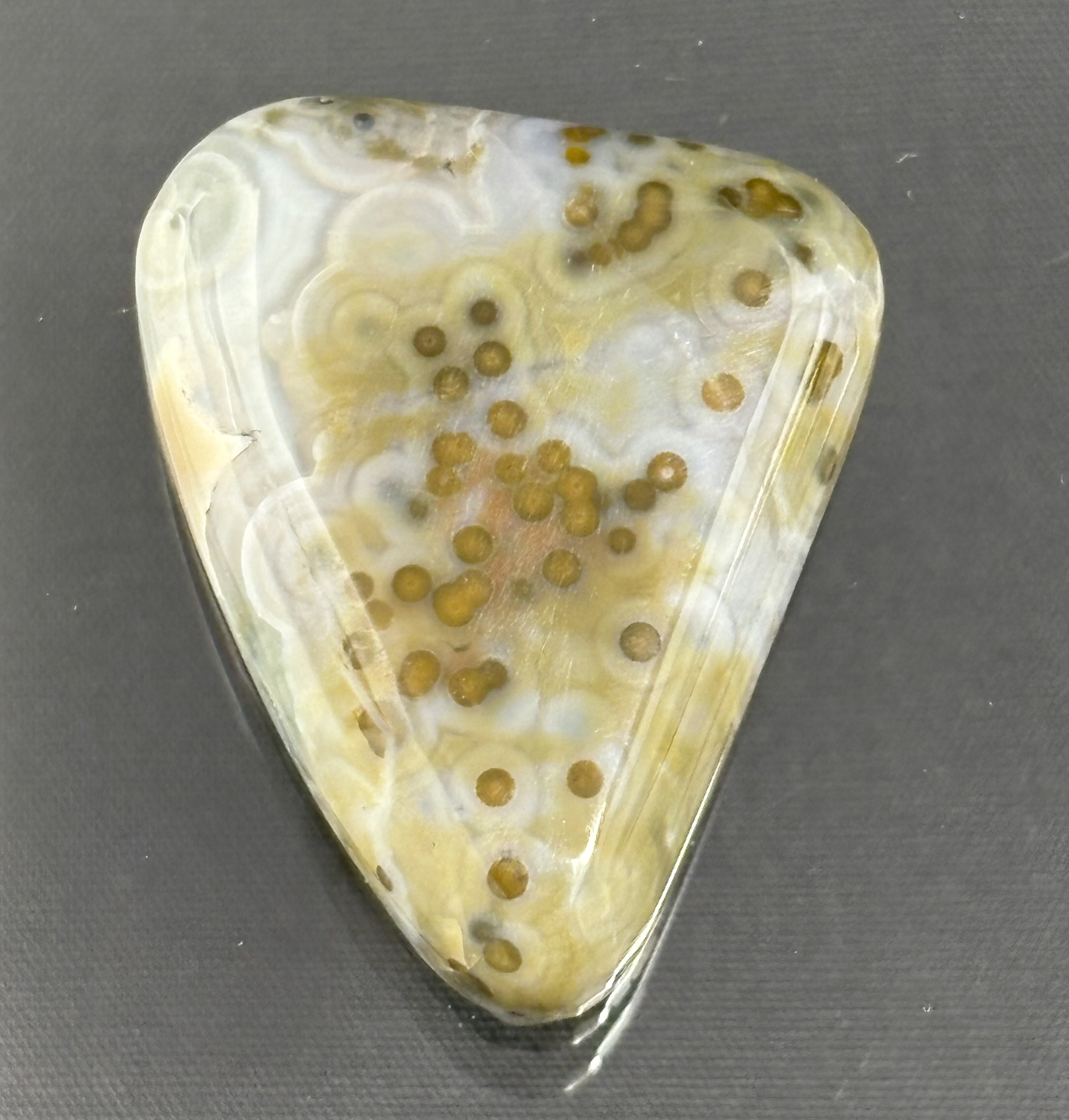 Polished Ocean Jasper Cabochon