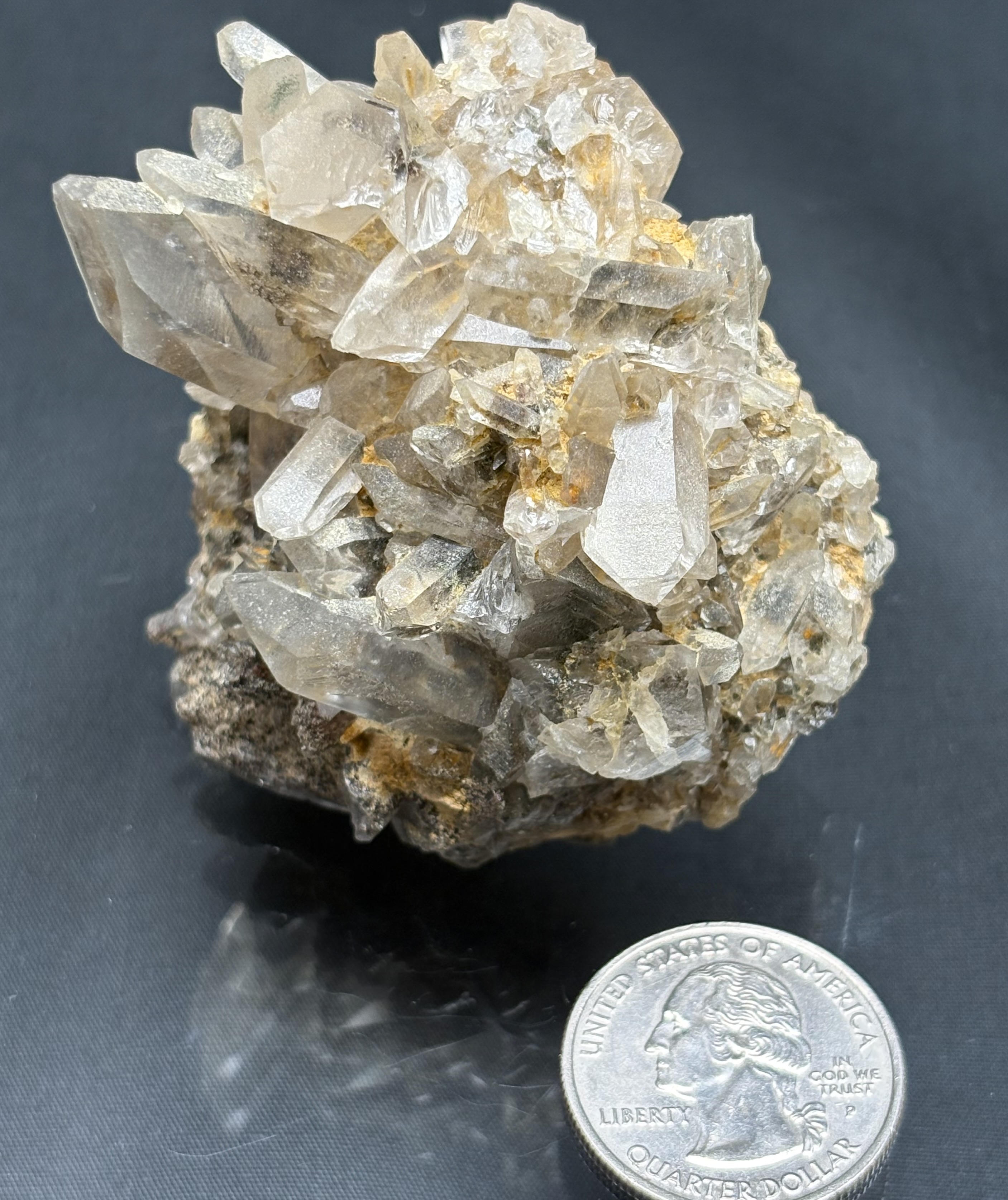 Natural Quartz Crystal Cluster 