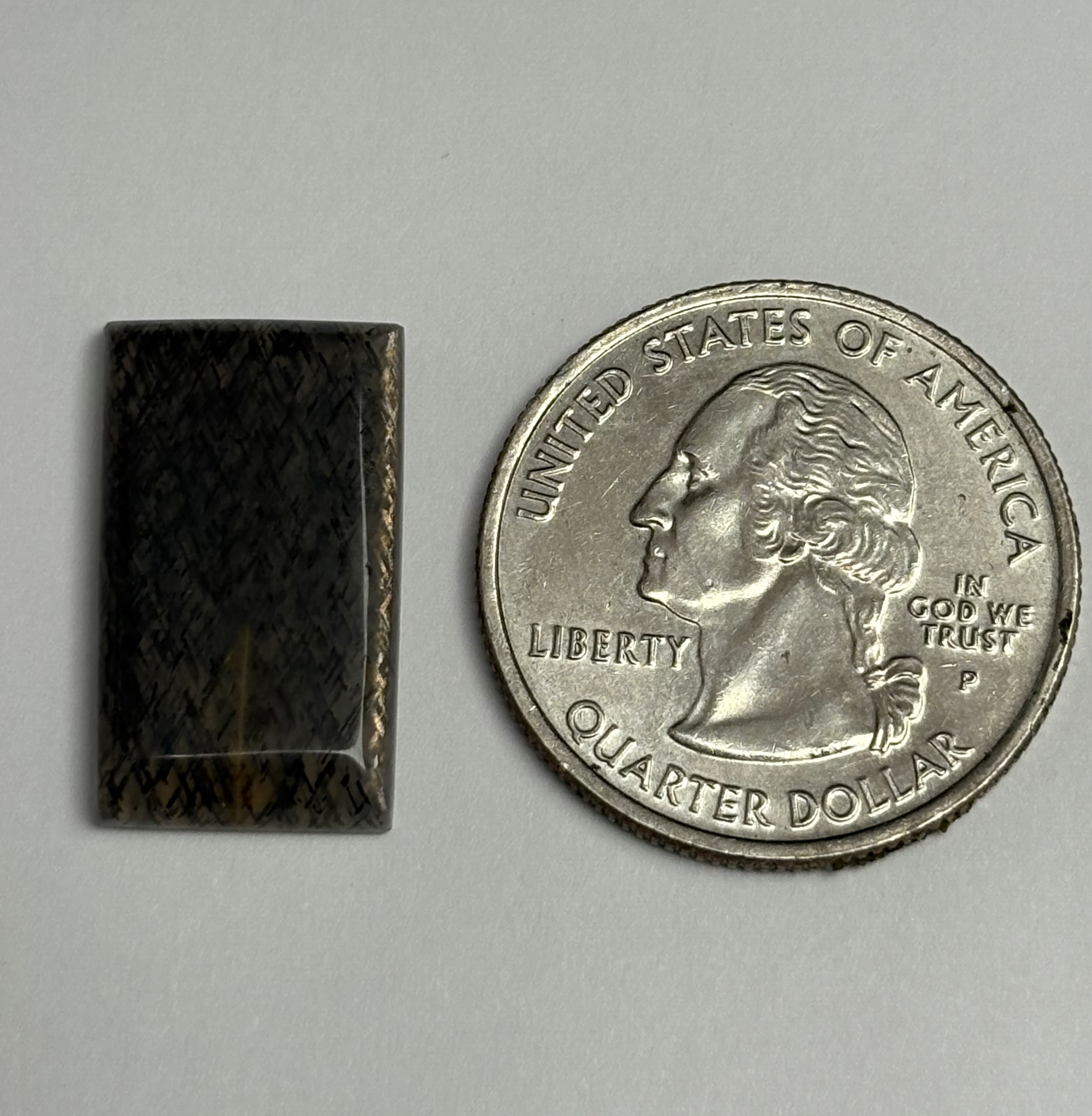 Rainbow Lattice Sunstone Cabochon