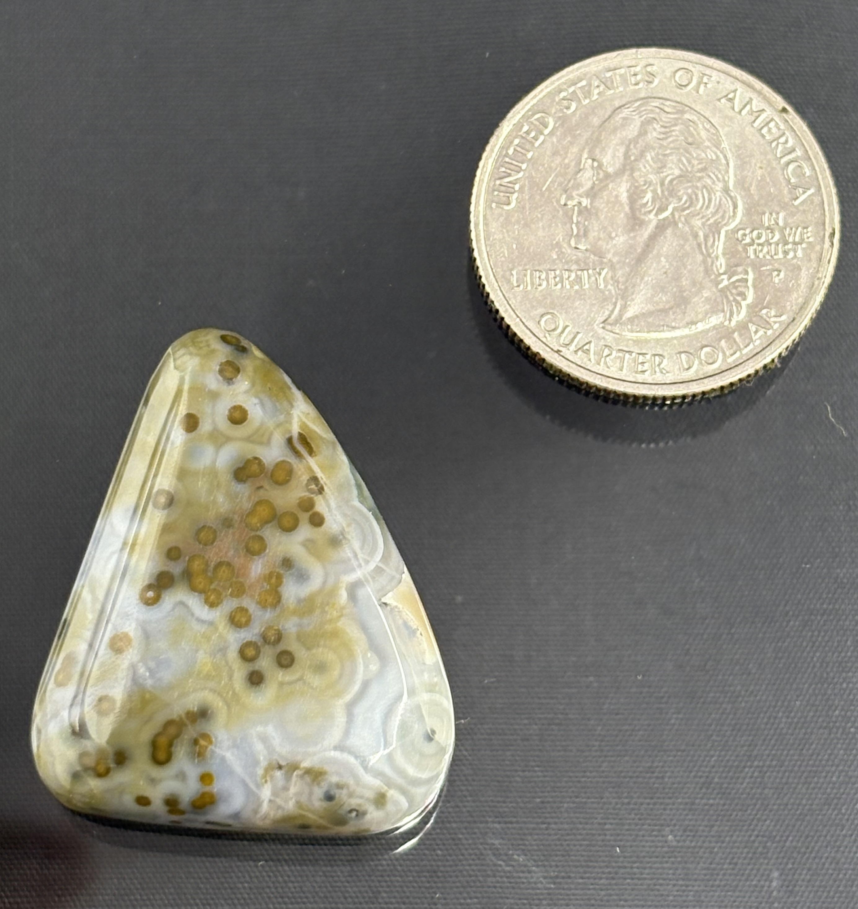 Polished Ocean Jasper Cabochon