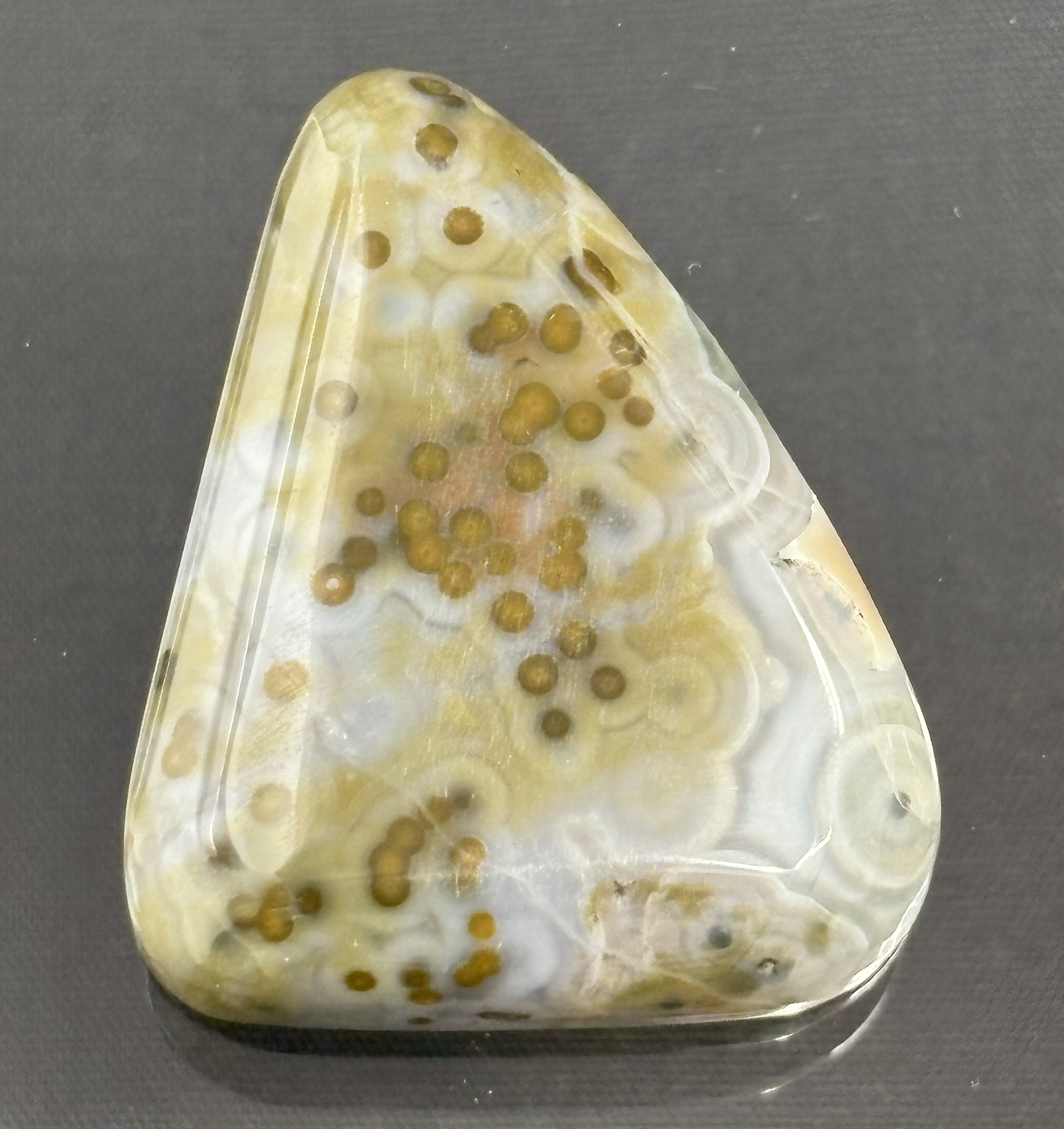 Polished Ocean Jasper Cabochon