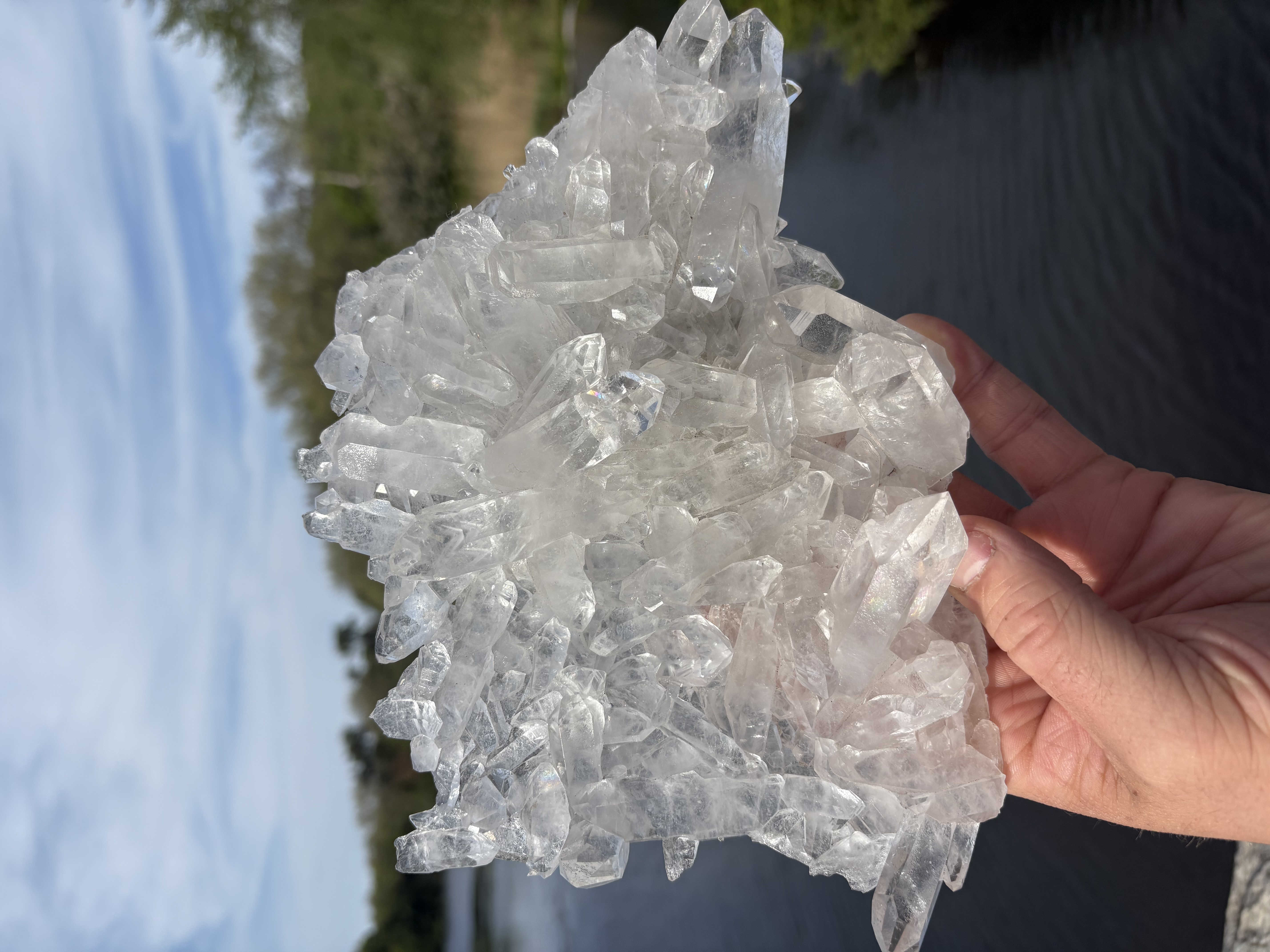 Clear Quartz Crystal Plate 