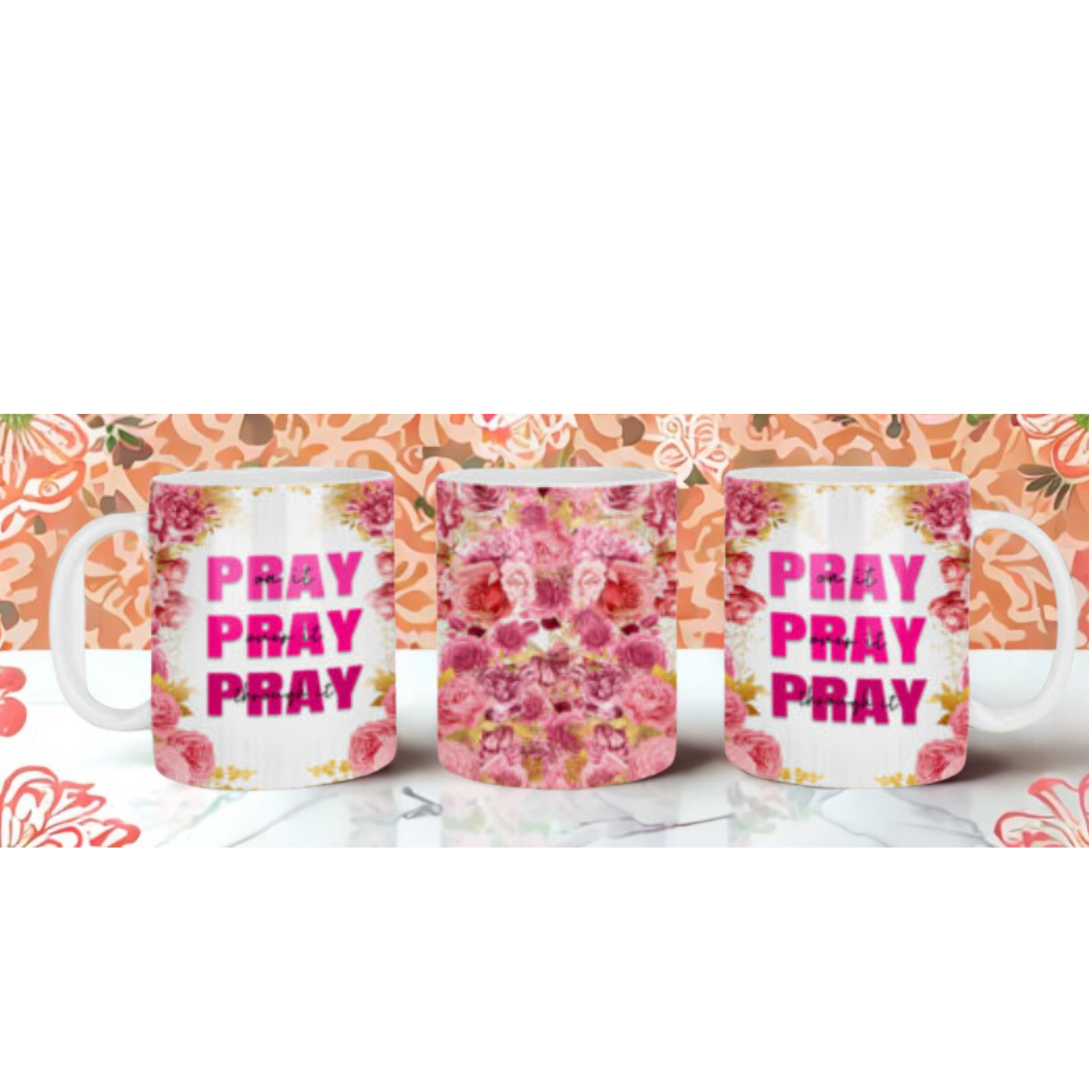 Floral Pray Mug