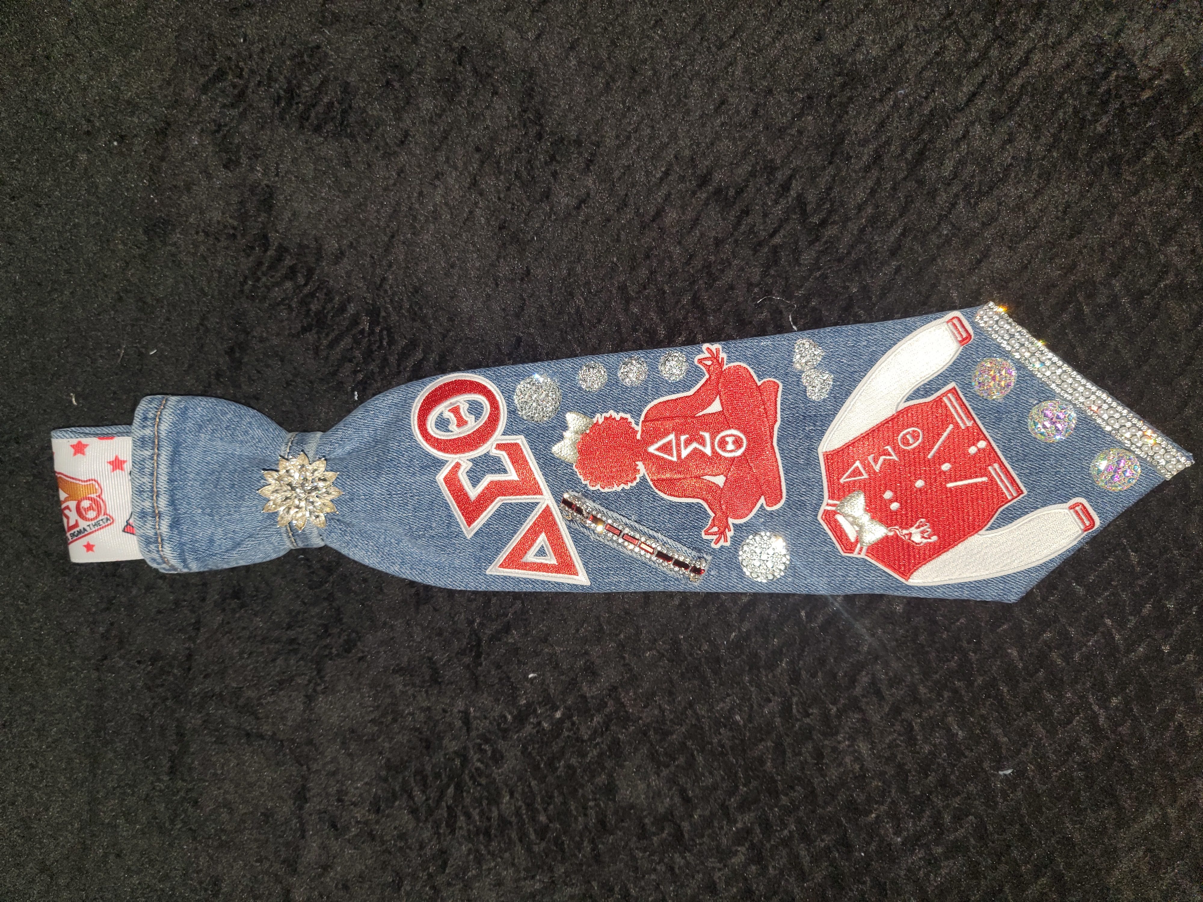 Delta Sigma Theta tie (dark) 