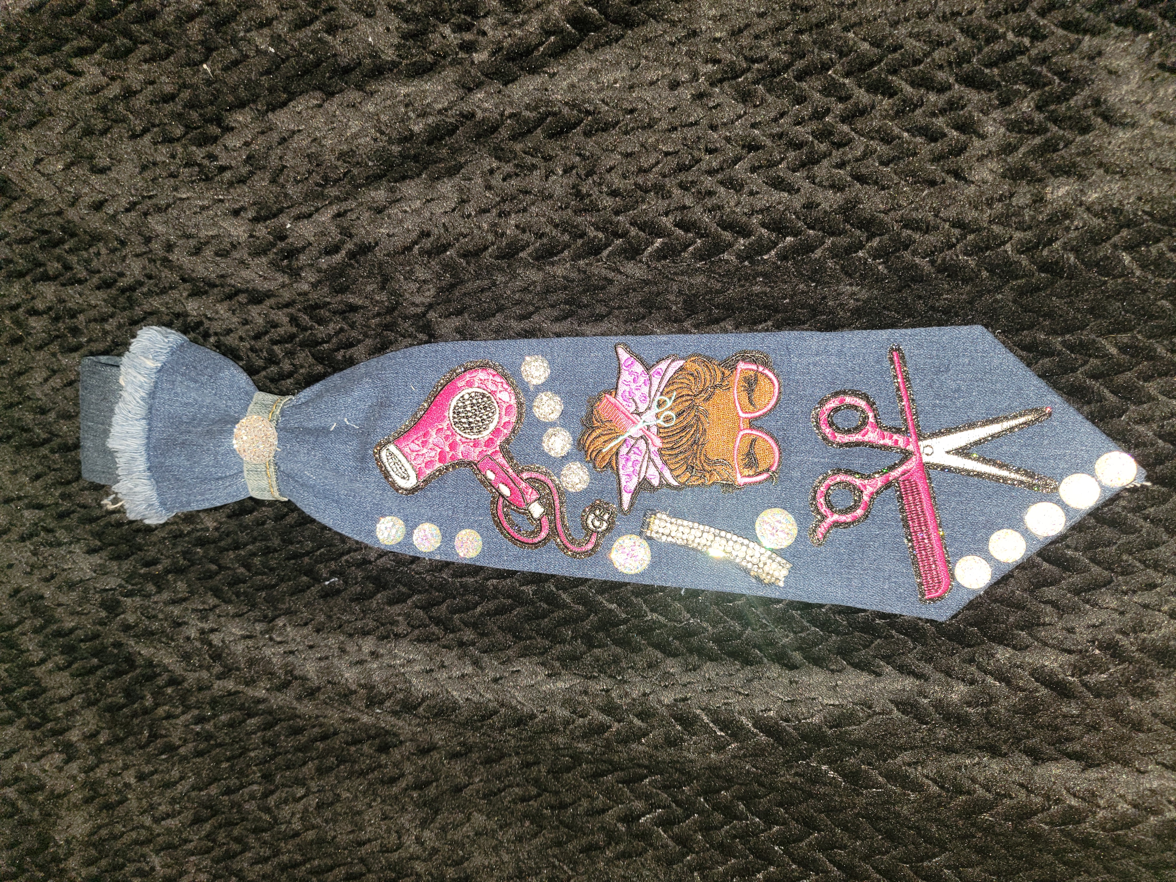 Hairstylist Denim Tie