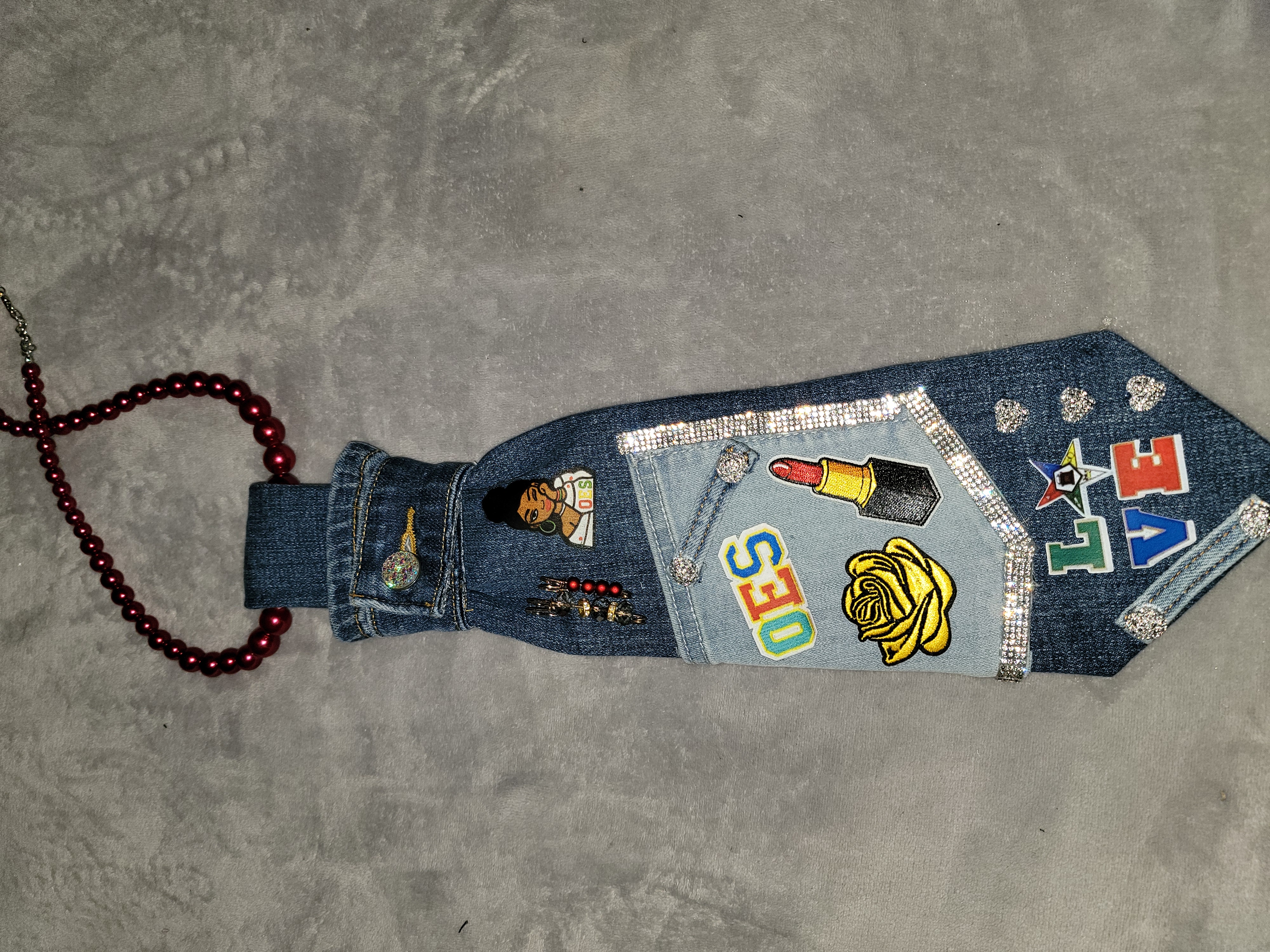 OES tie yellow rose
