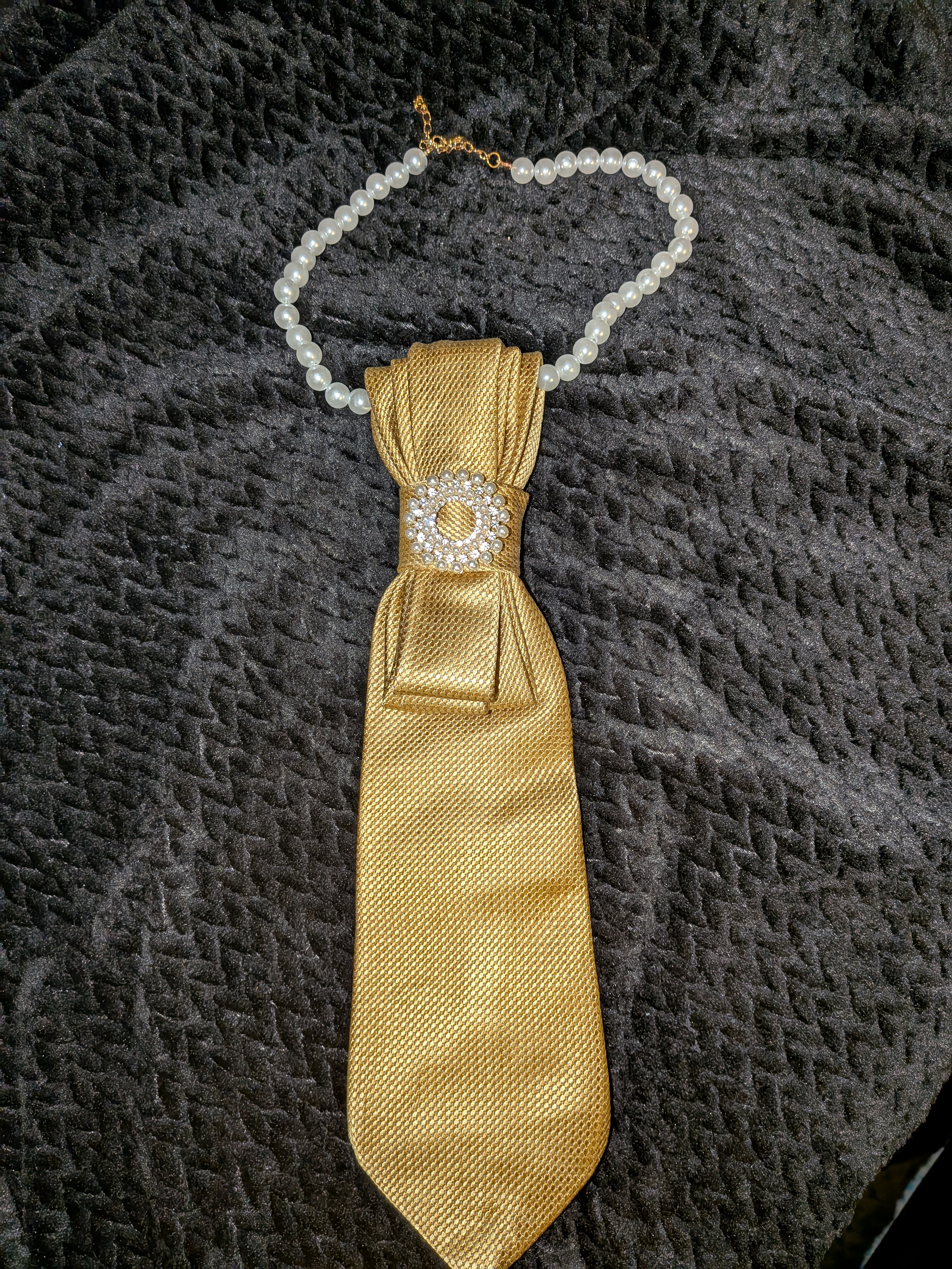 Women's folded tie (Yellow)