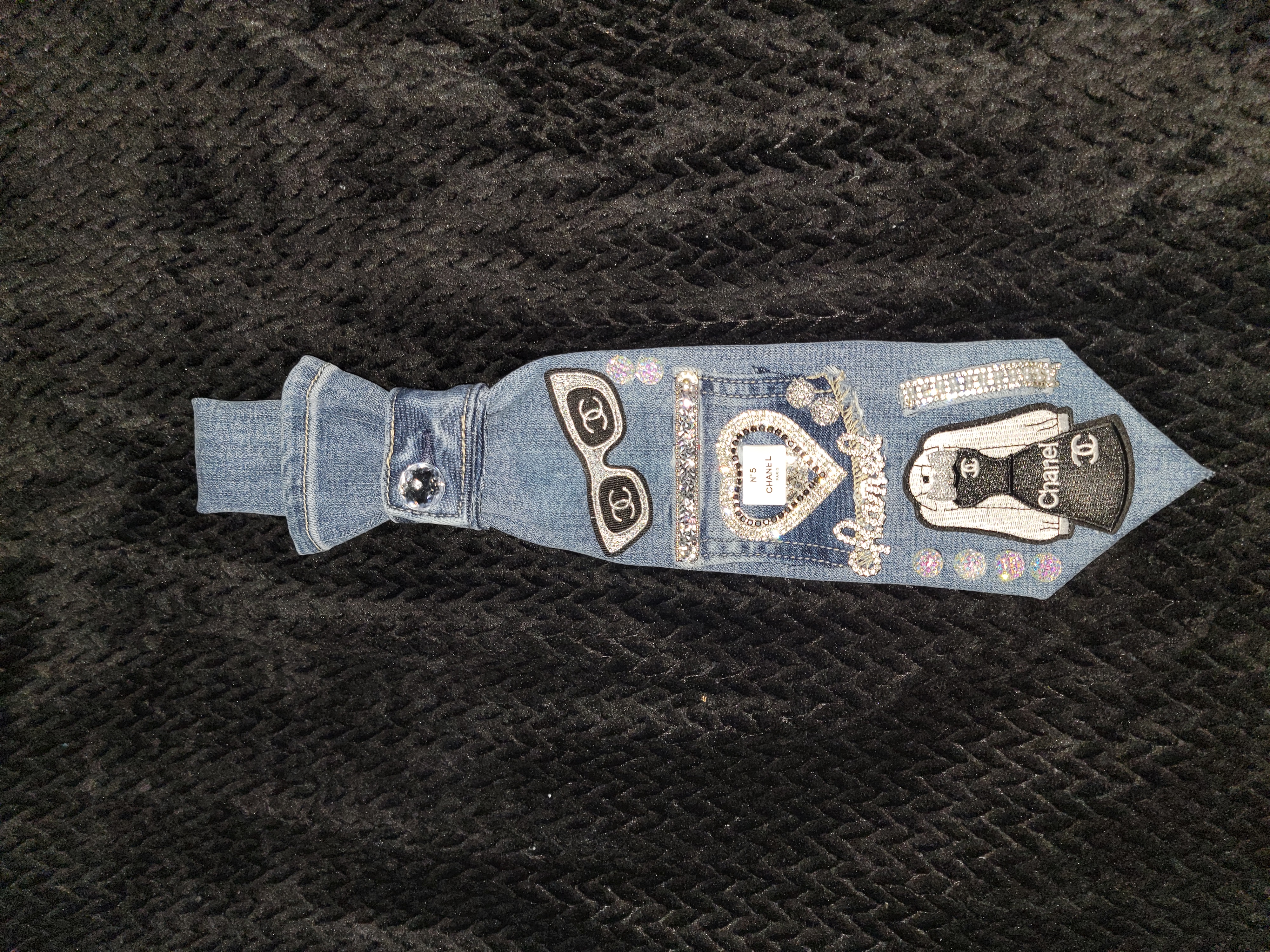 Chanel tie (dress at bottom) 