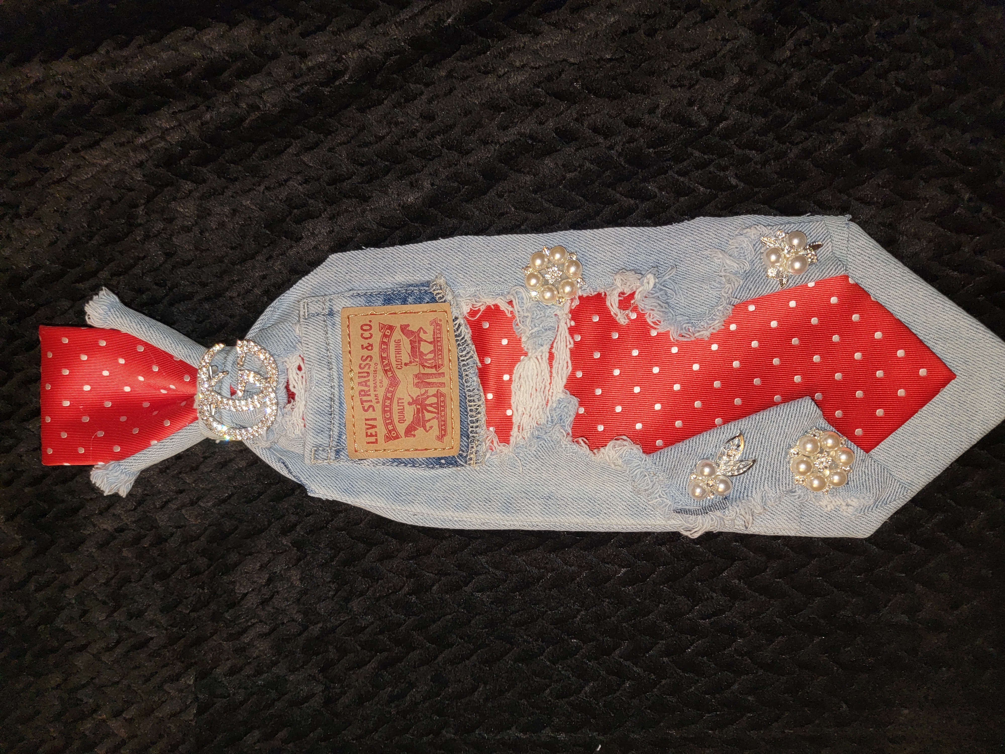 Red polka dot tie (Levi) 