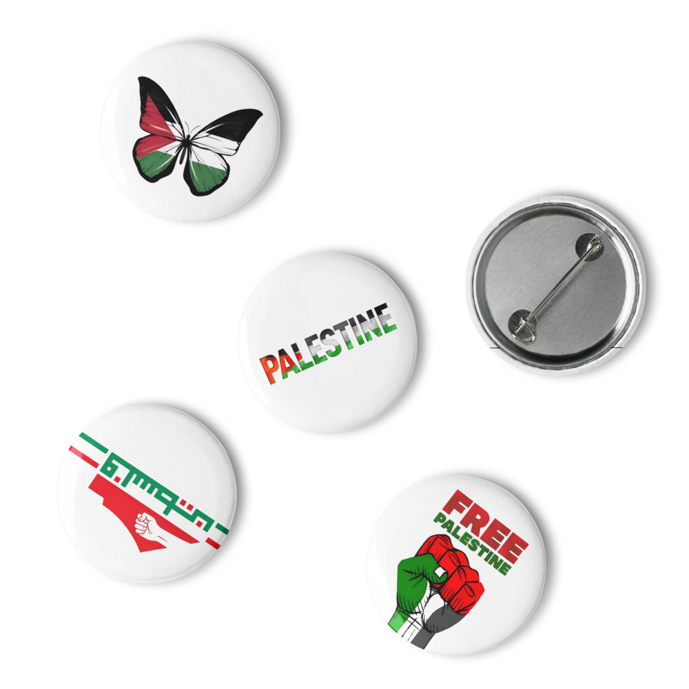 Palestine Solidarity Pin Badge Set
