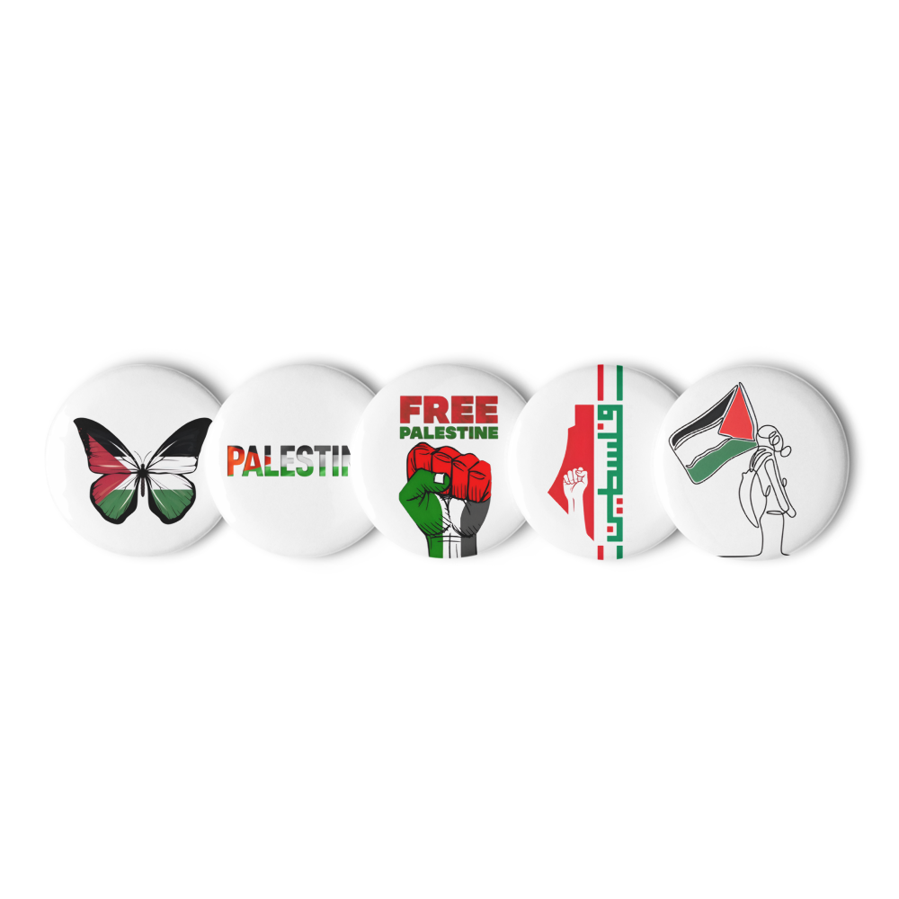 Palestine Solidarity Pin Badge Set