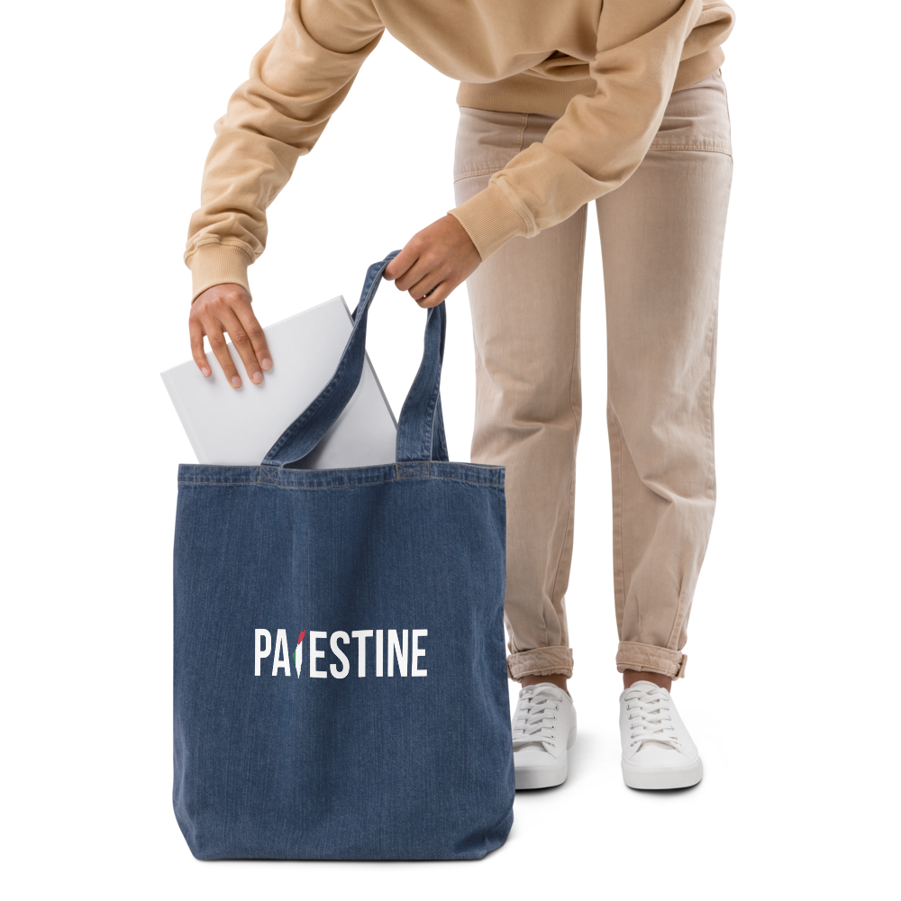 Eco-Friendly Palestine Denim Tote Bag