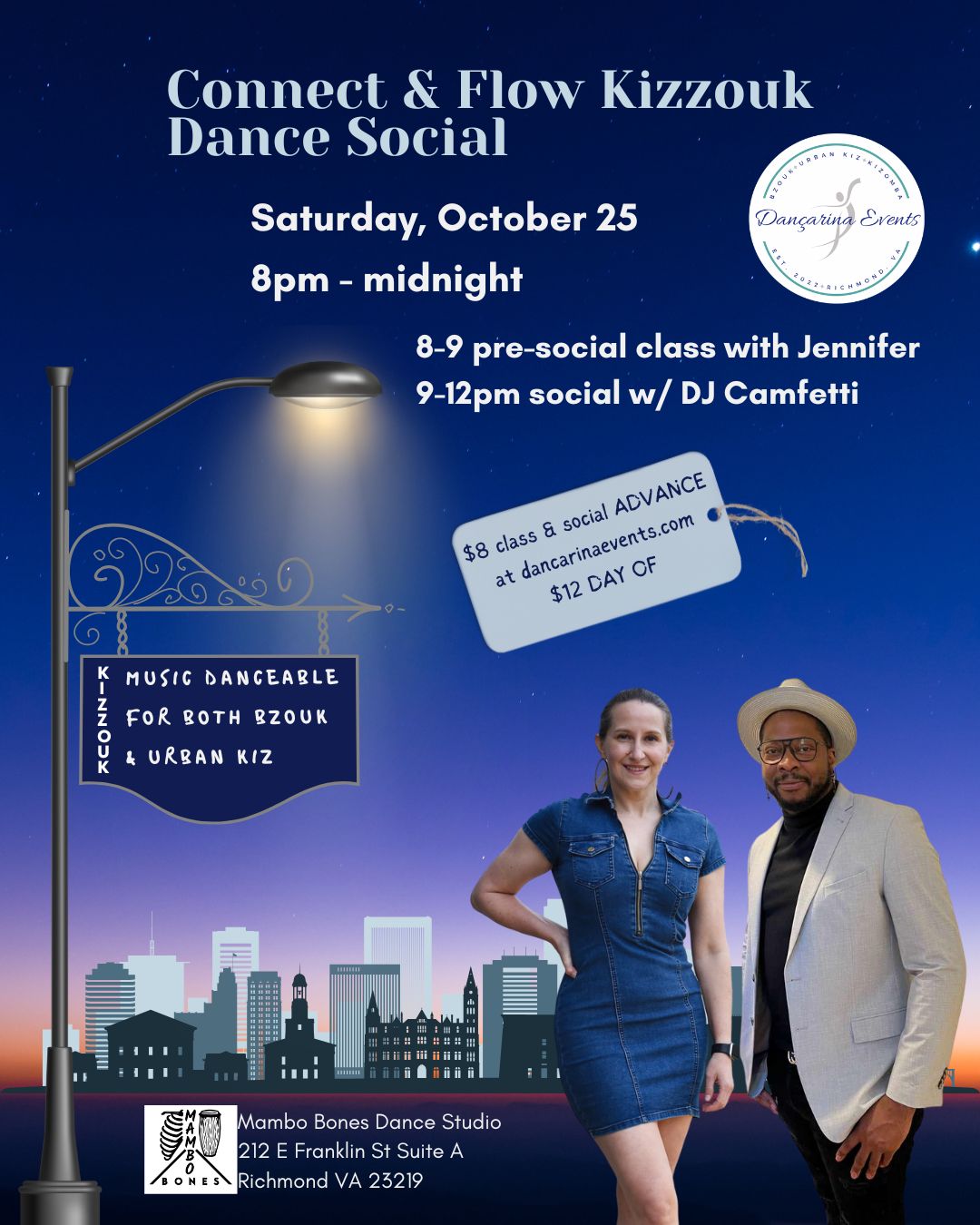 Connect & Flow Oct 25th Kizzouk Dance Social