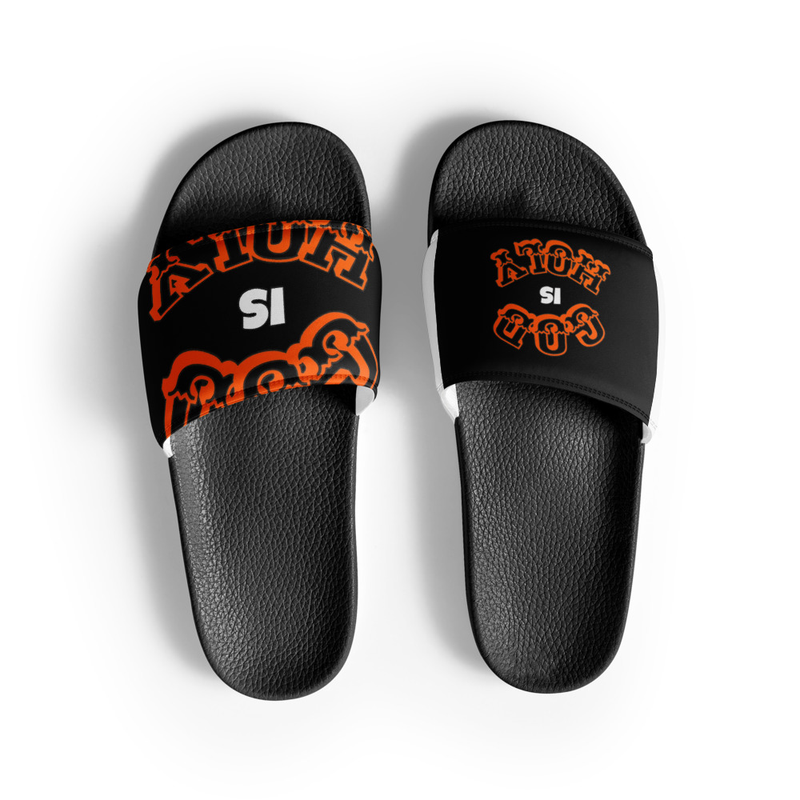 Men’s slides God is Holy for fun activities
