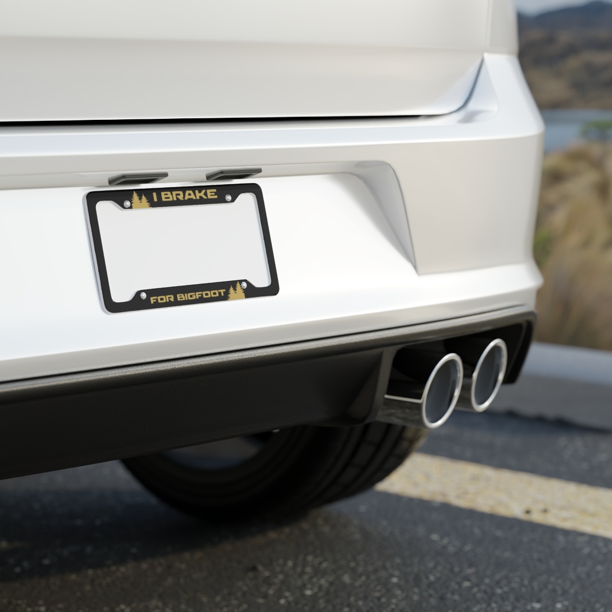 BRAKE FOR BIGFOOT License Plate Frame