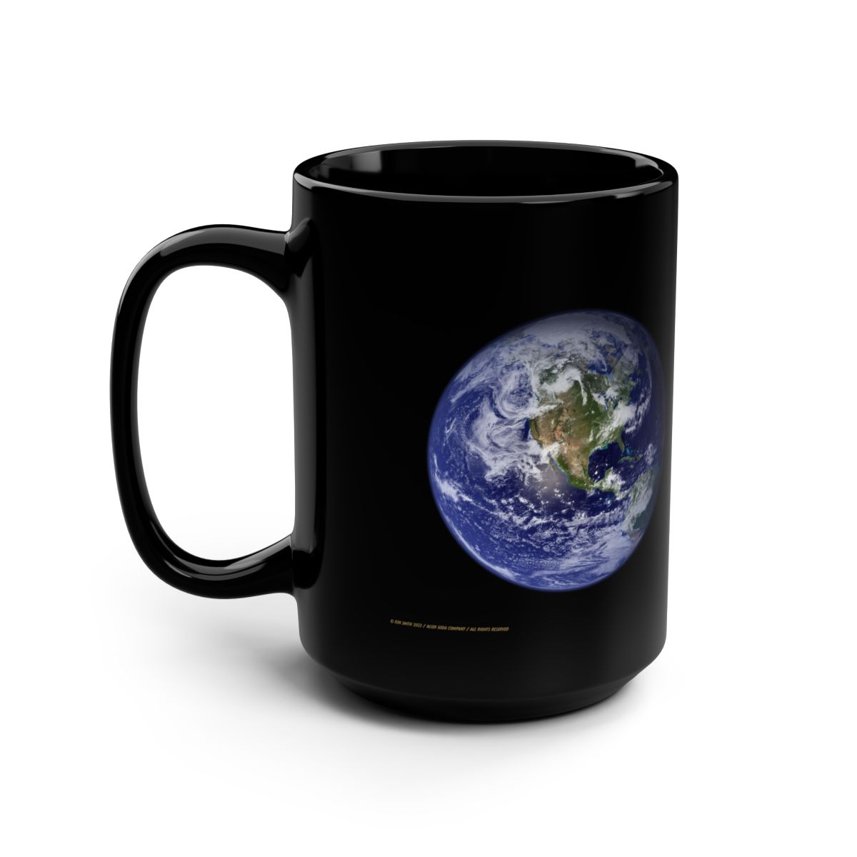 EARTH Black Mug